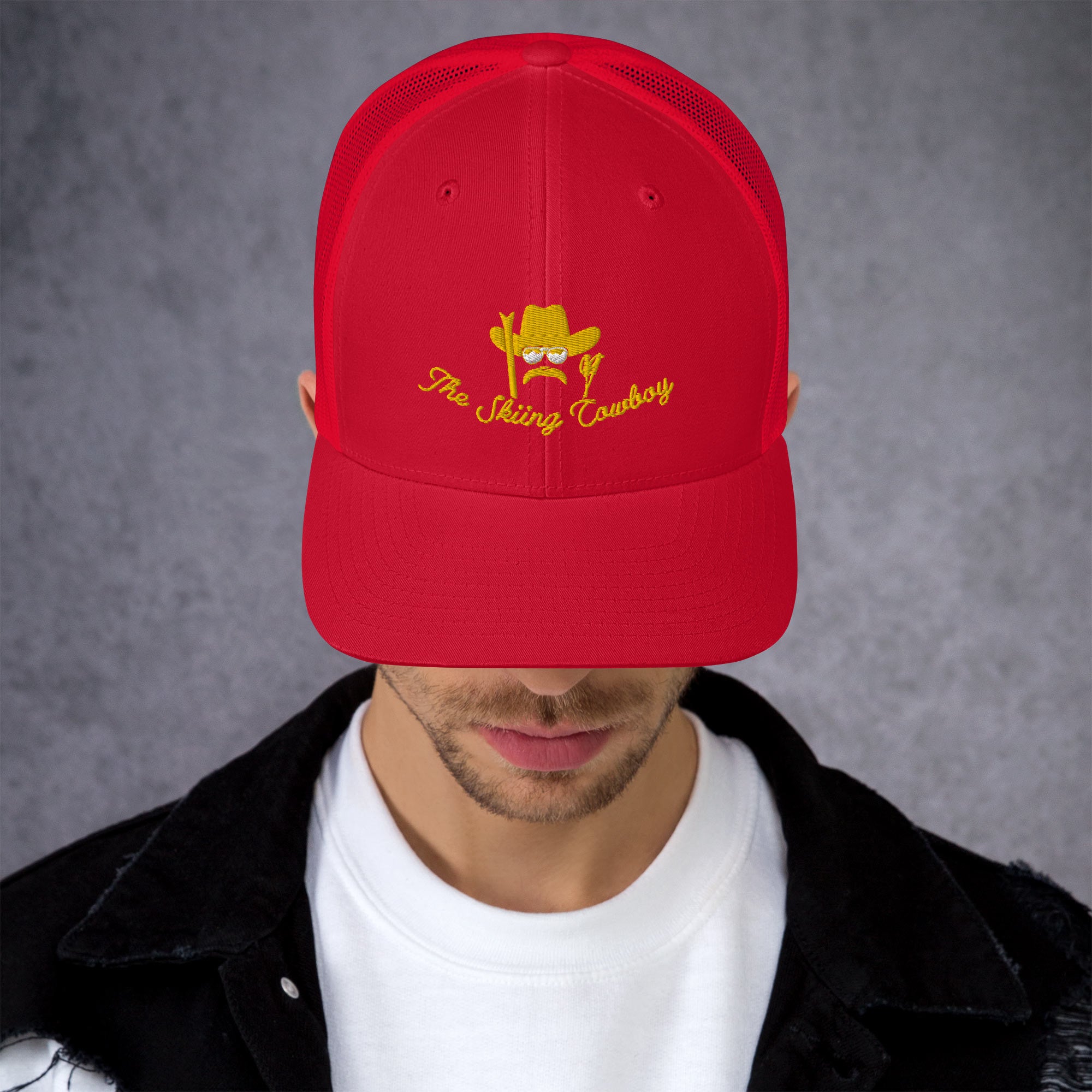 Casquette trucker rétro The Skiing Cowboy