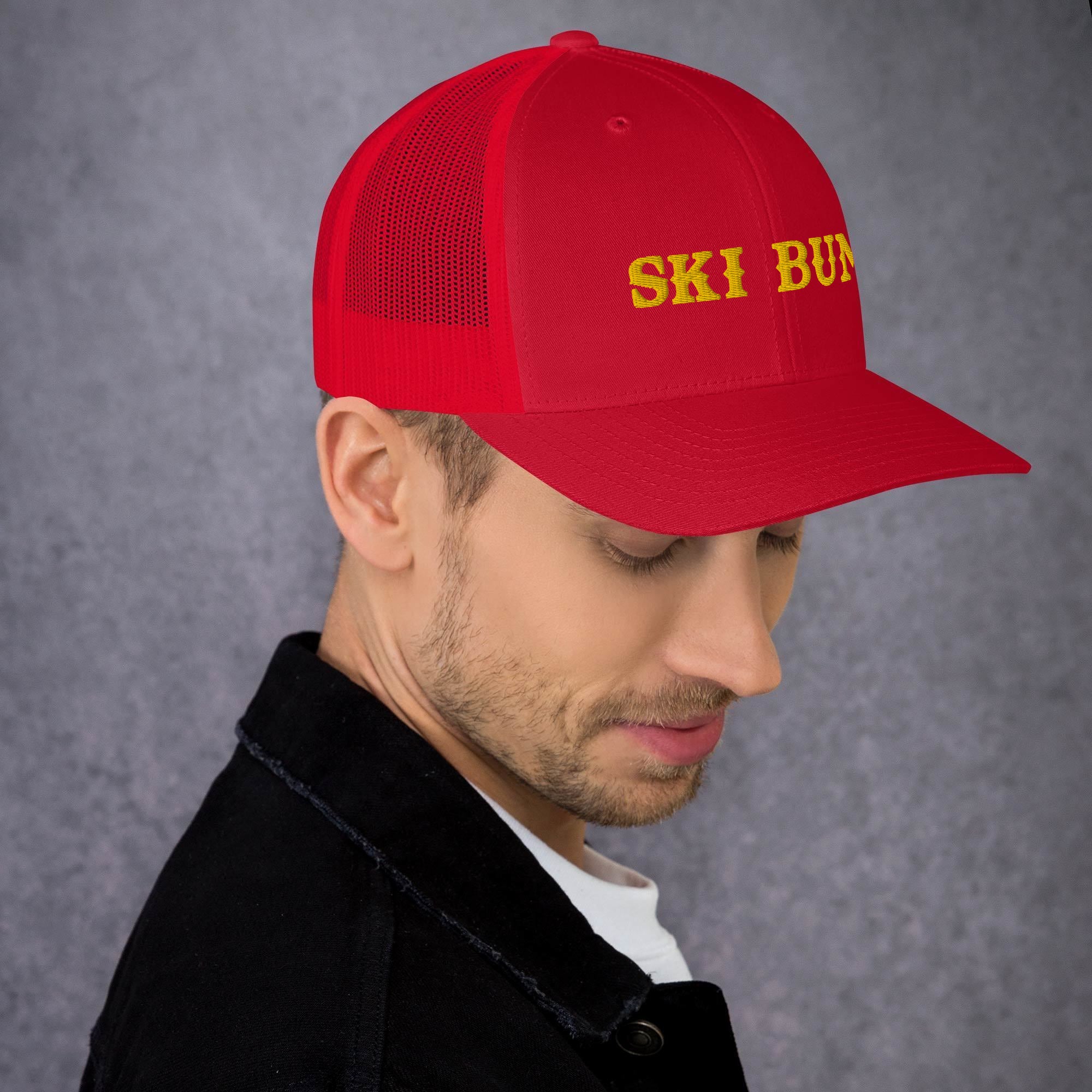 Casquette trucker rétro Ski Bum Gold