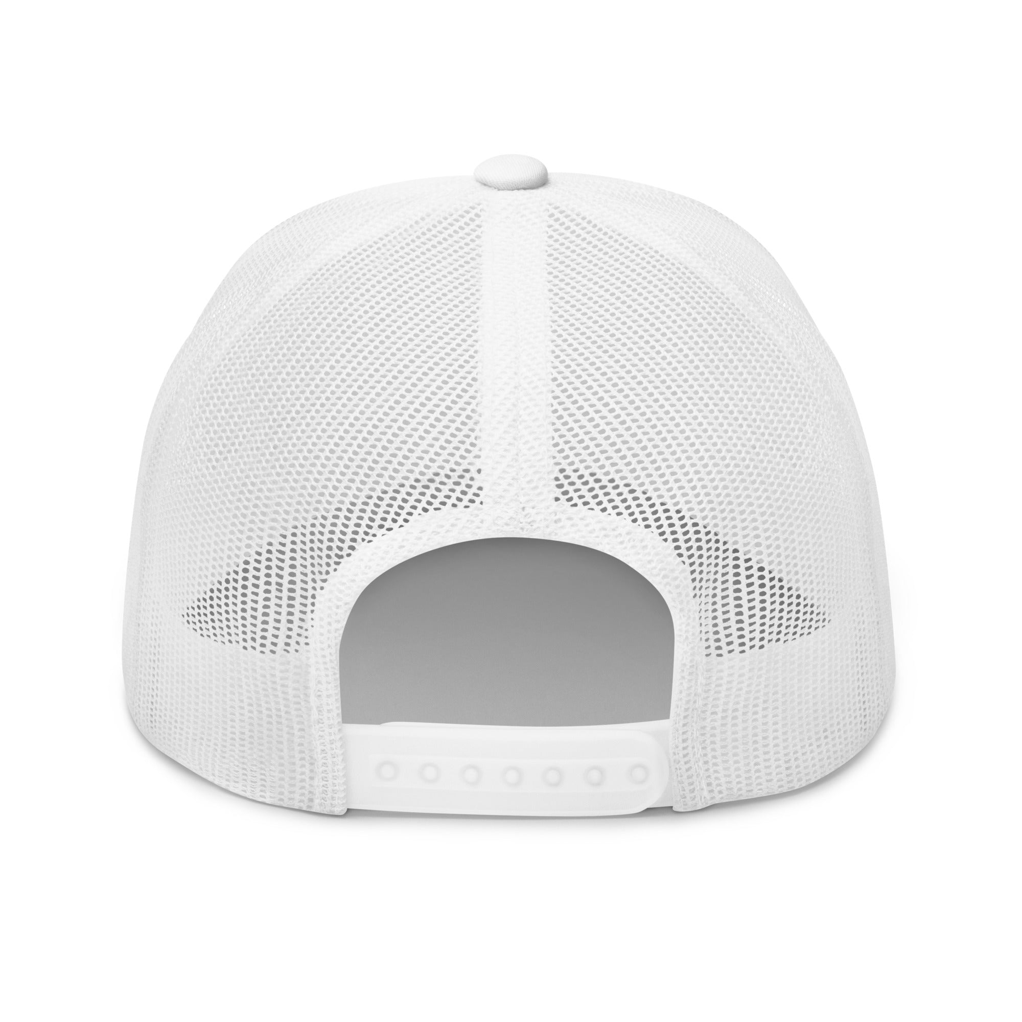 Two-Tone Retro Trucker Cap Free camping is not a crime black/orange