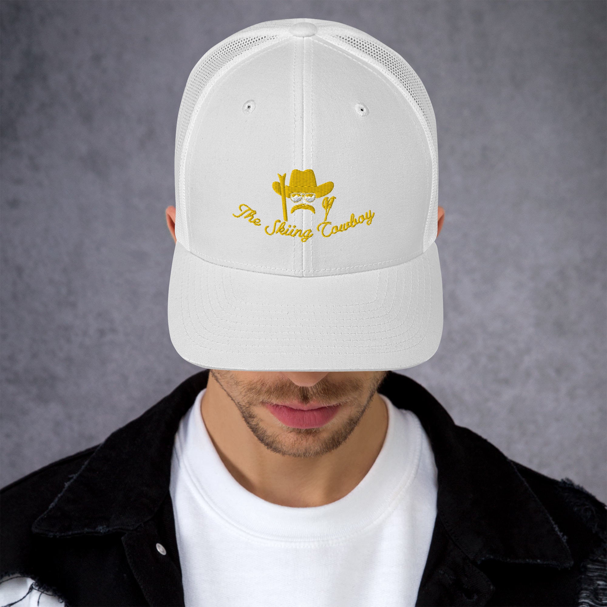 Casquette trucker rétro The Skiing Cowboy