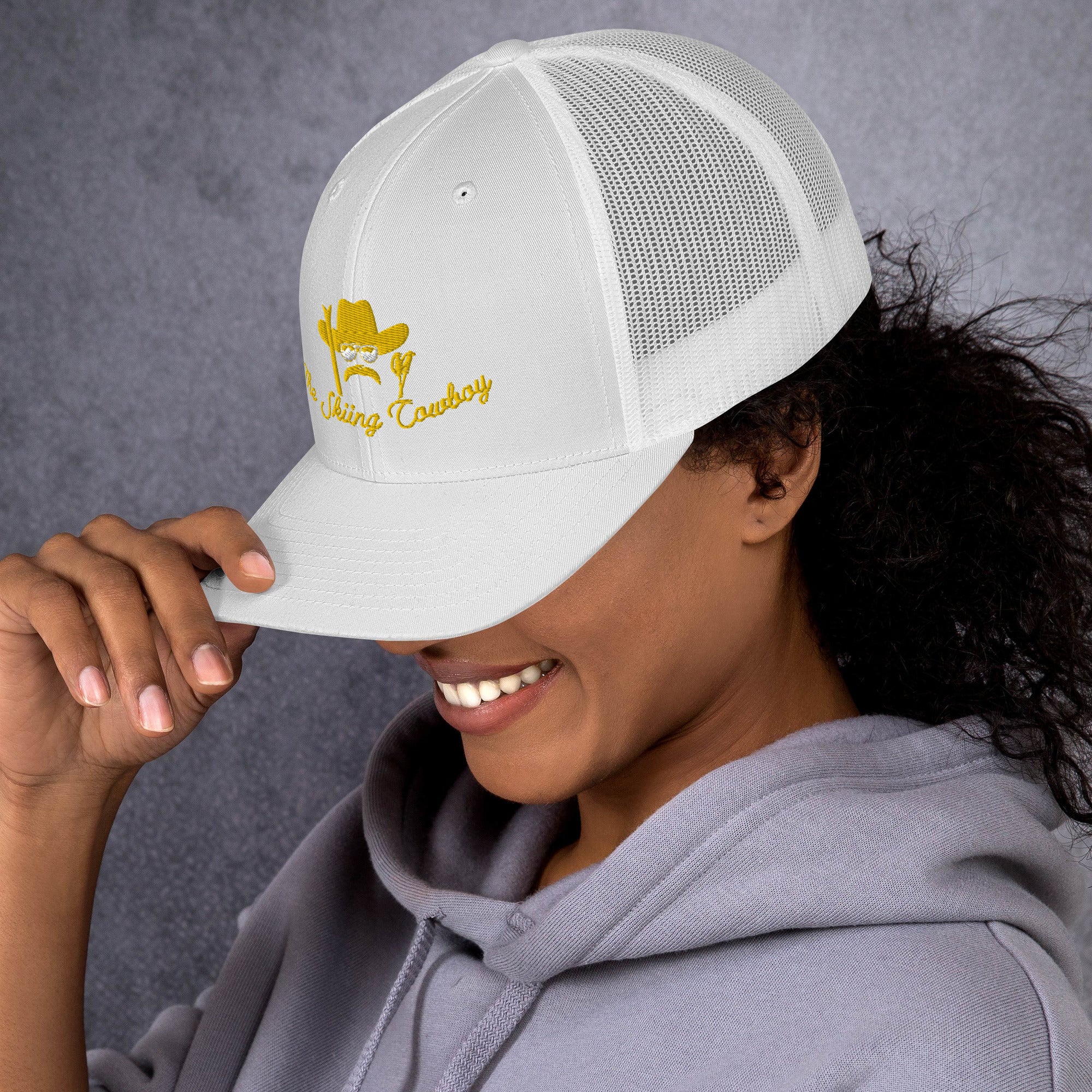 Casquette trucker rétro The Skiing Cowboy
