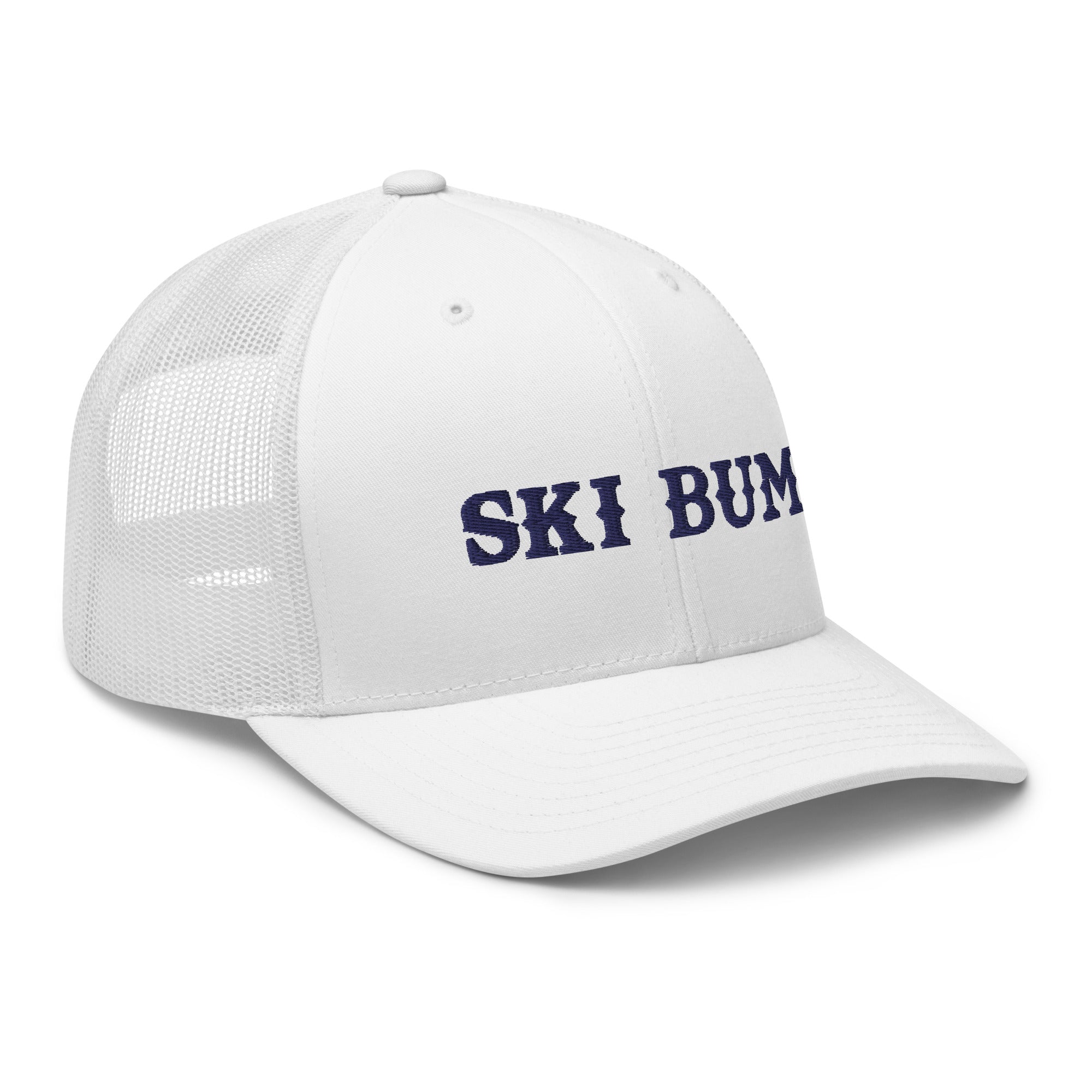 Casquette trucker rétro Ski Bum Navy 3DPuffy