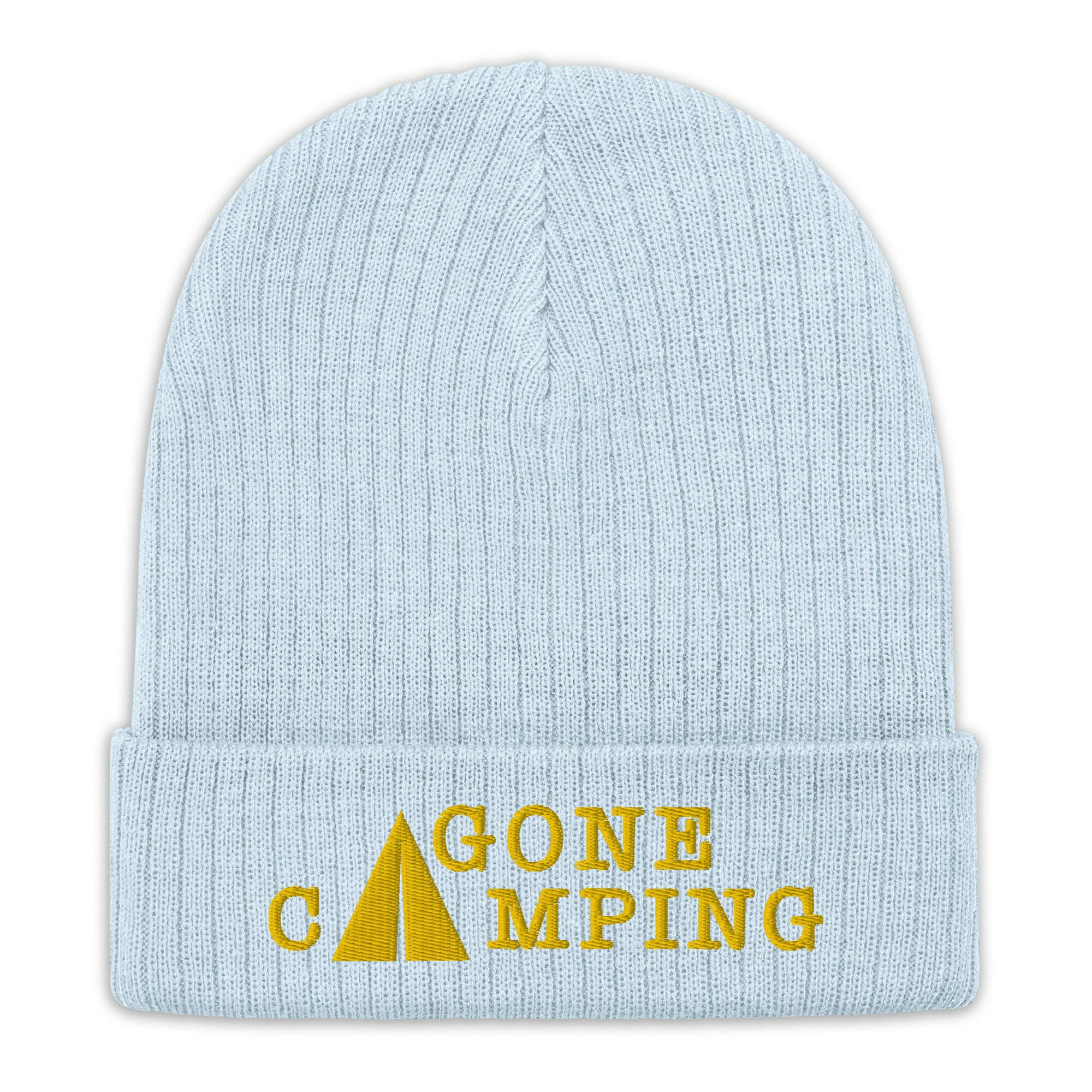 Bonnet éco-responsable en tricot côtelé Gone Camping Gold