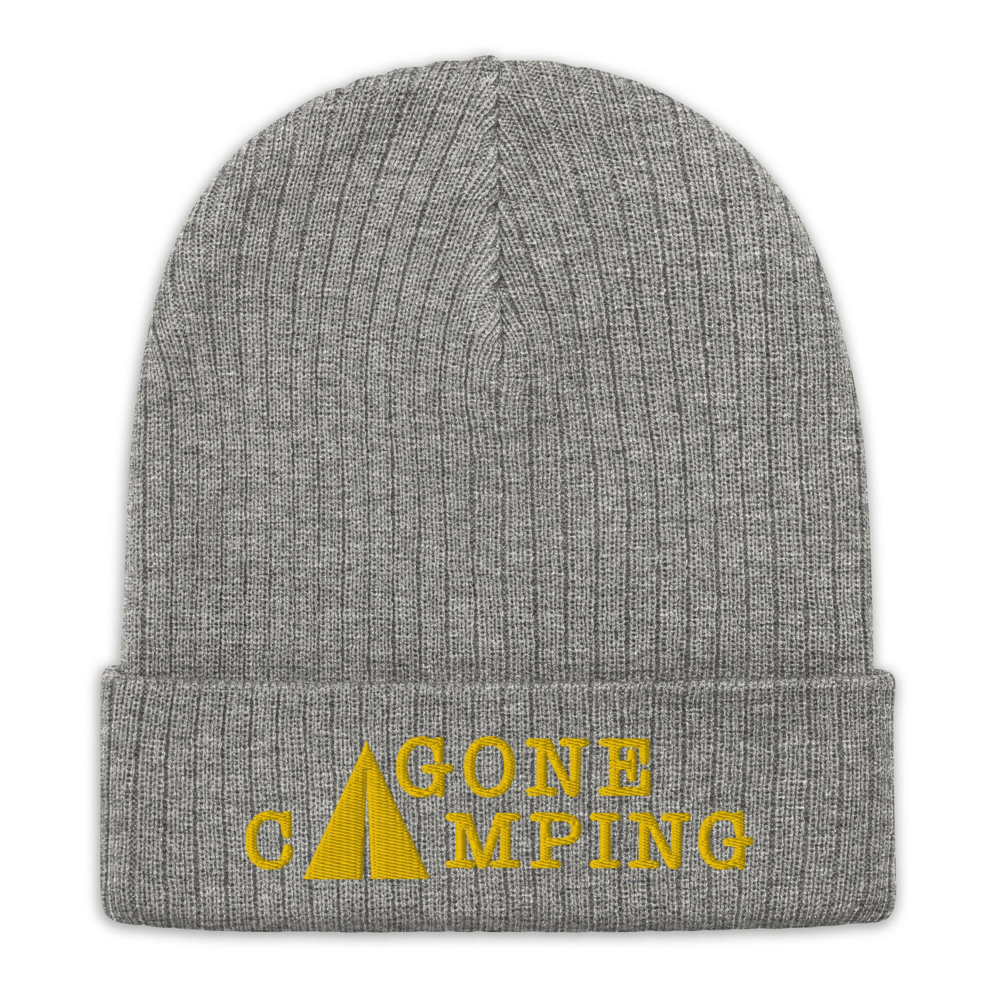 Bonnet éco-responsable en tricot côtelé Gone Camping Gold
