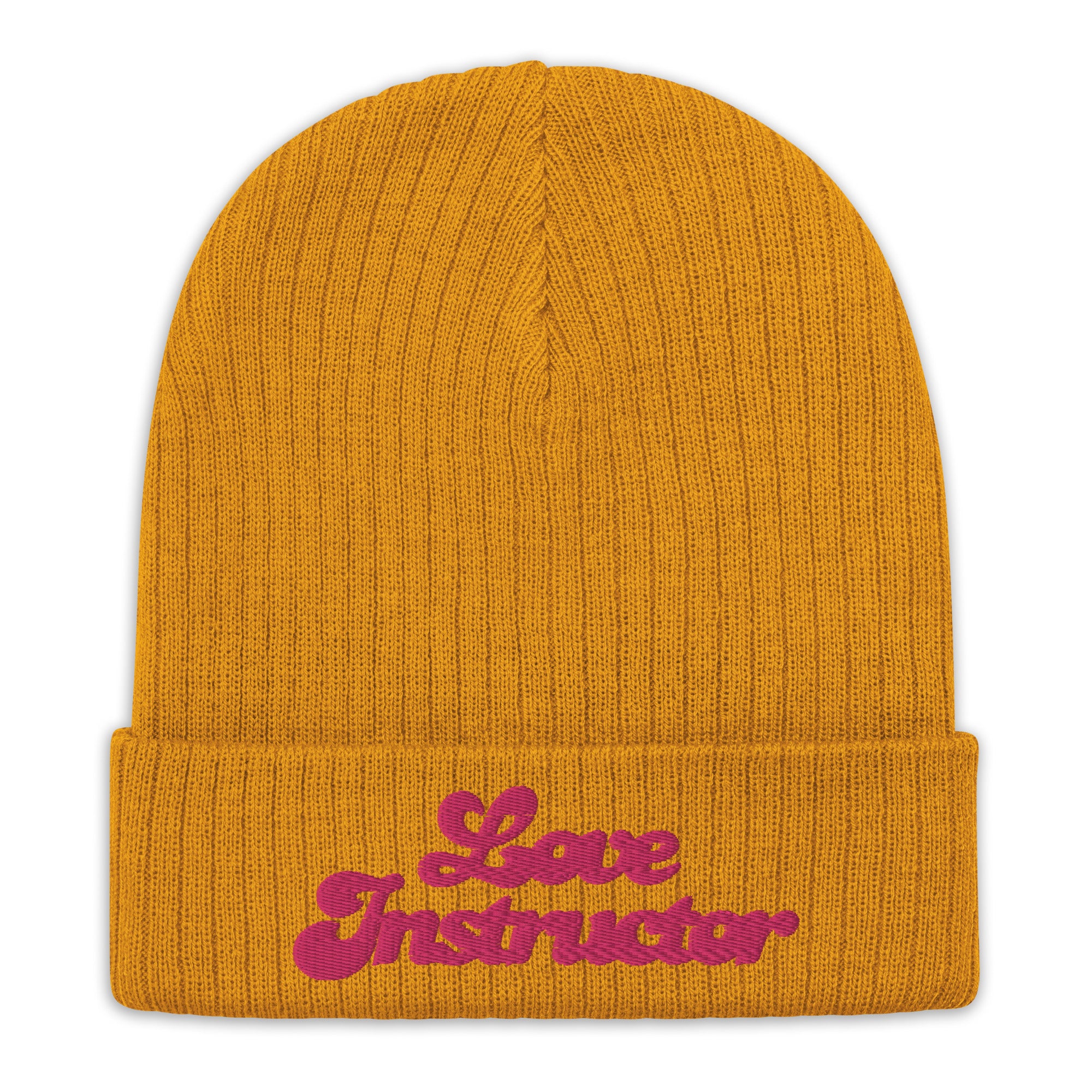 Bonnet éco-responsable en tricot côtelé Love Instructor