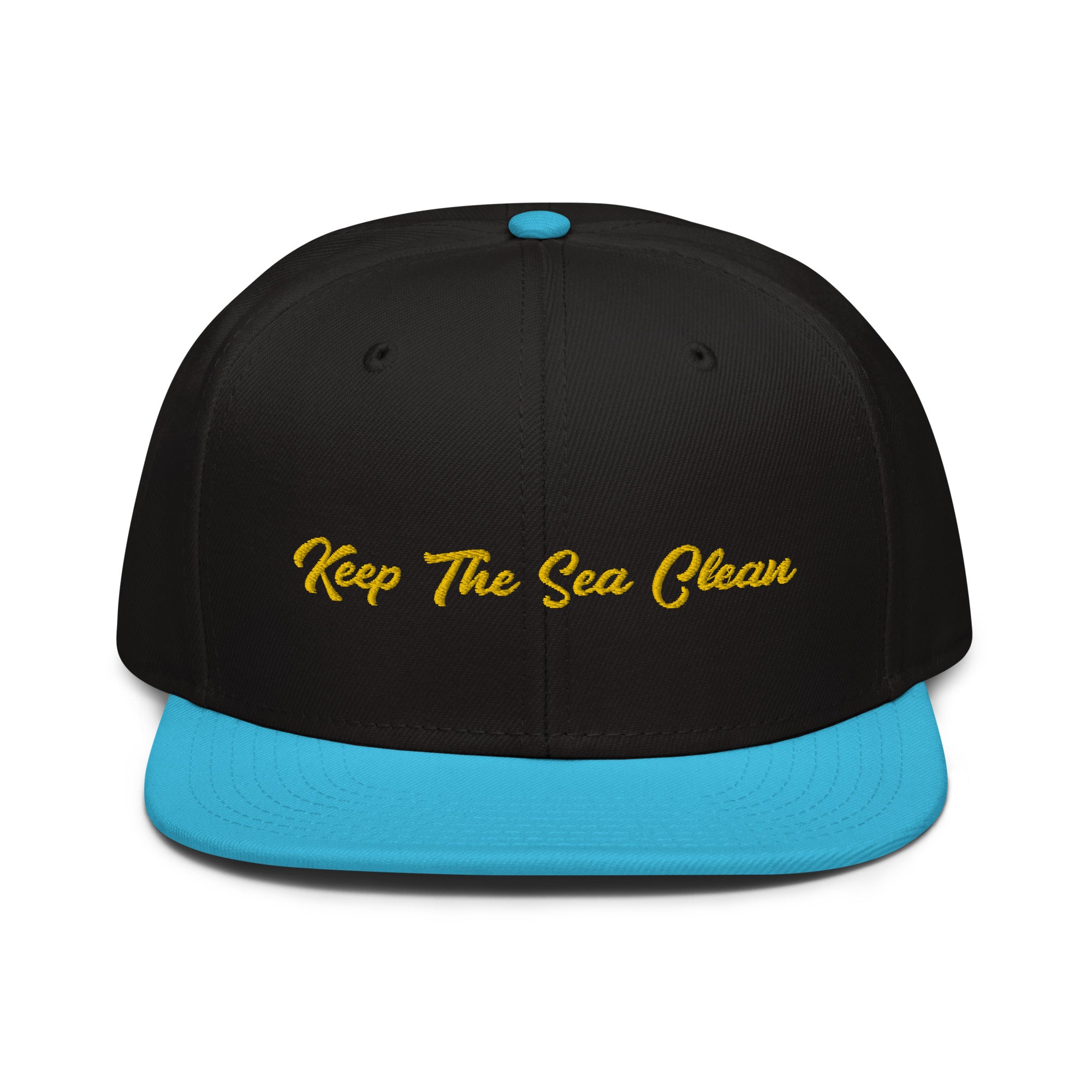 Two-Tone Snapback Otto Cap Keep The Sea Clean