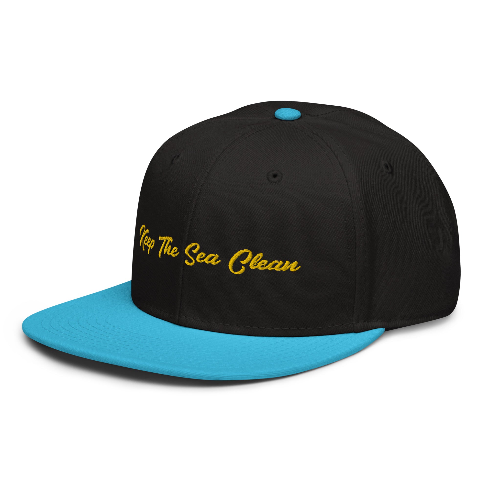 Two-Tone Snapback Otto Cap Keep The Sea Clean