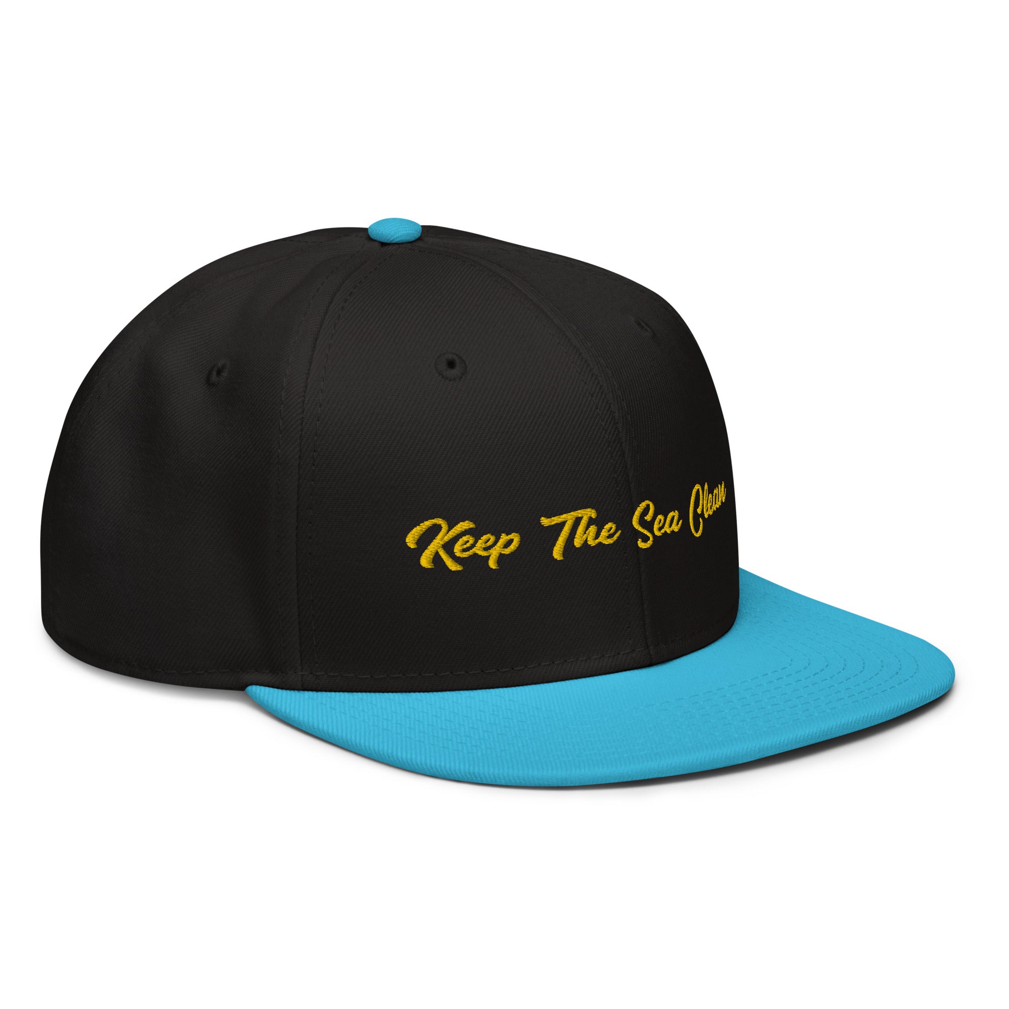 Two-Tone Snapback Otto Cap Keep The Sea Clean
