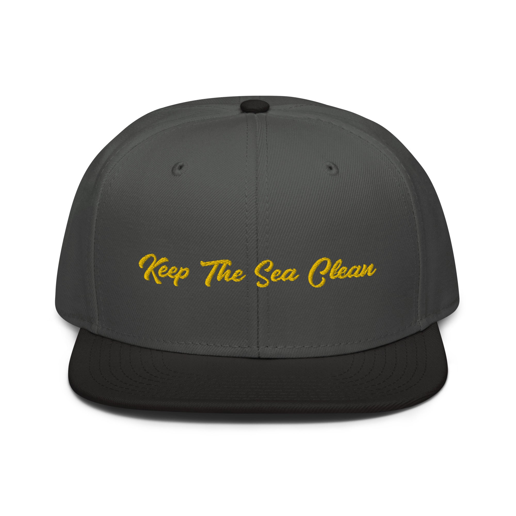 Two-Tone Snapback Otto Cap Keep The Sea Clean