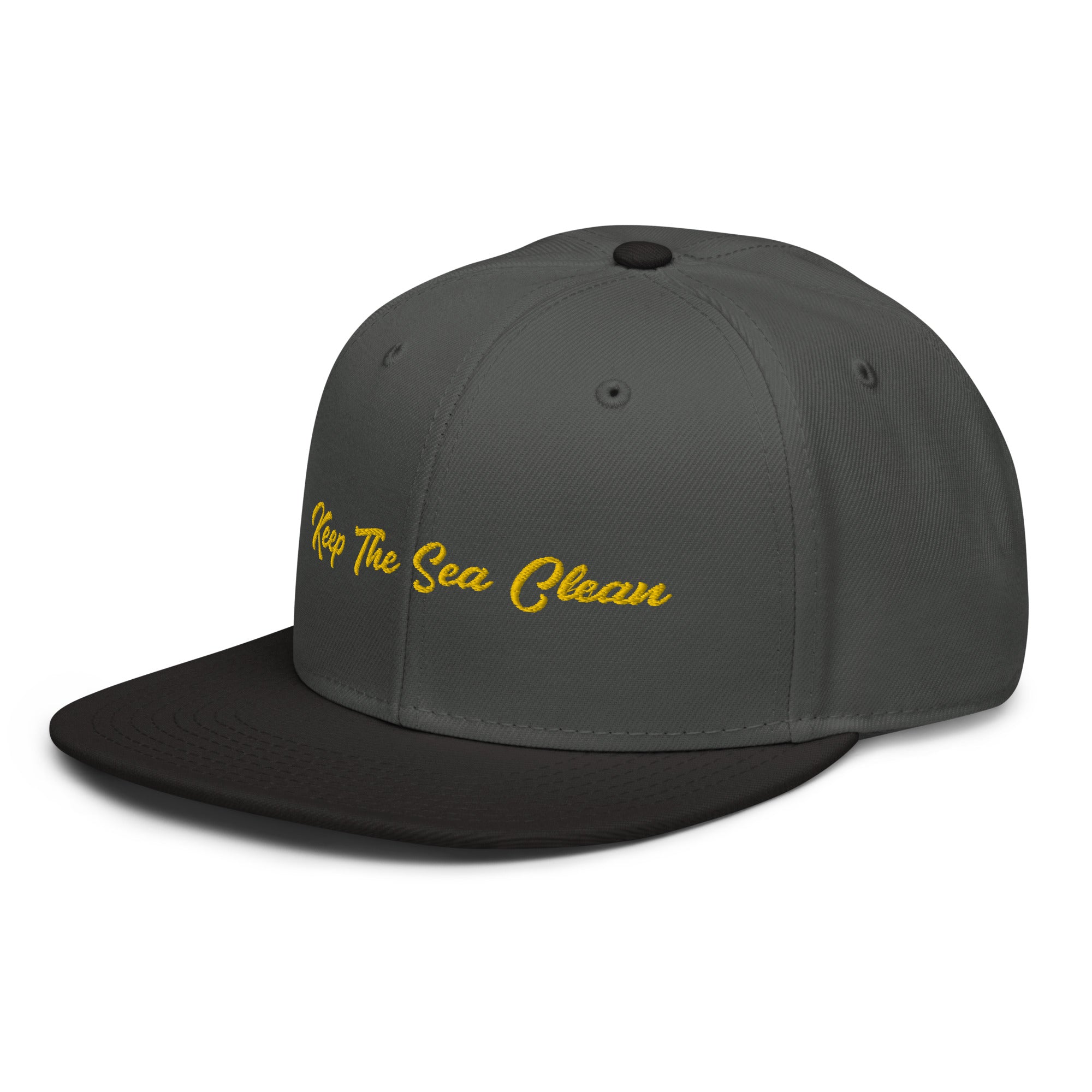 Two-Tone Snapback Otto Cap Keep The Sea Clean