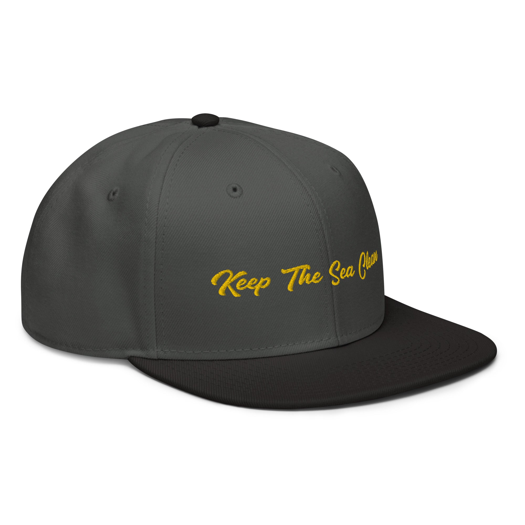 Two-Tone Snapback Otto Cap Keep The Sea Clean