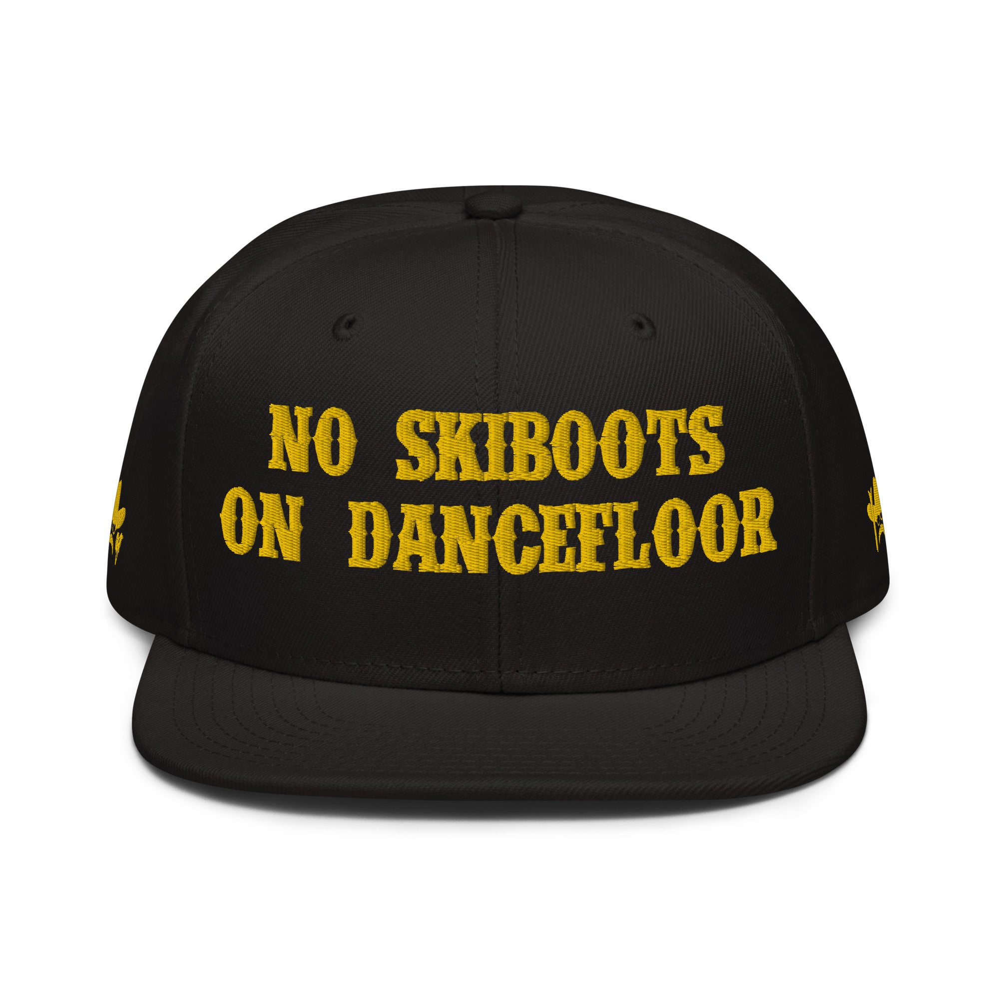 Casquette Snapback Otto Cap No Skiboots on Dancefloor Gold brodé sur 3 côtés