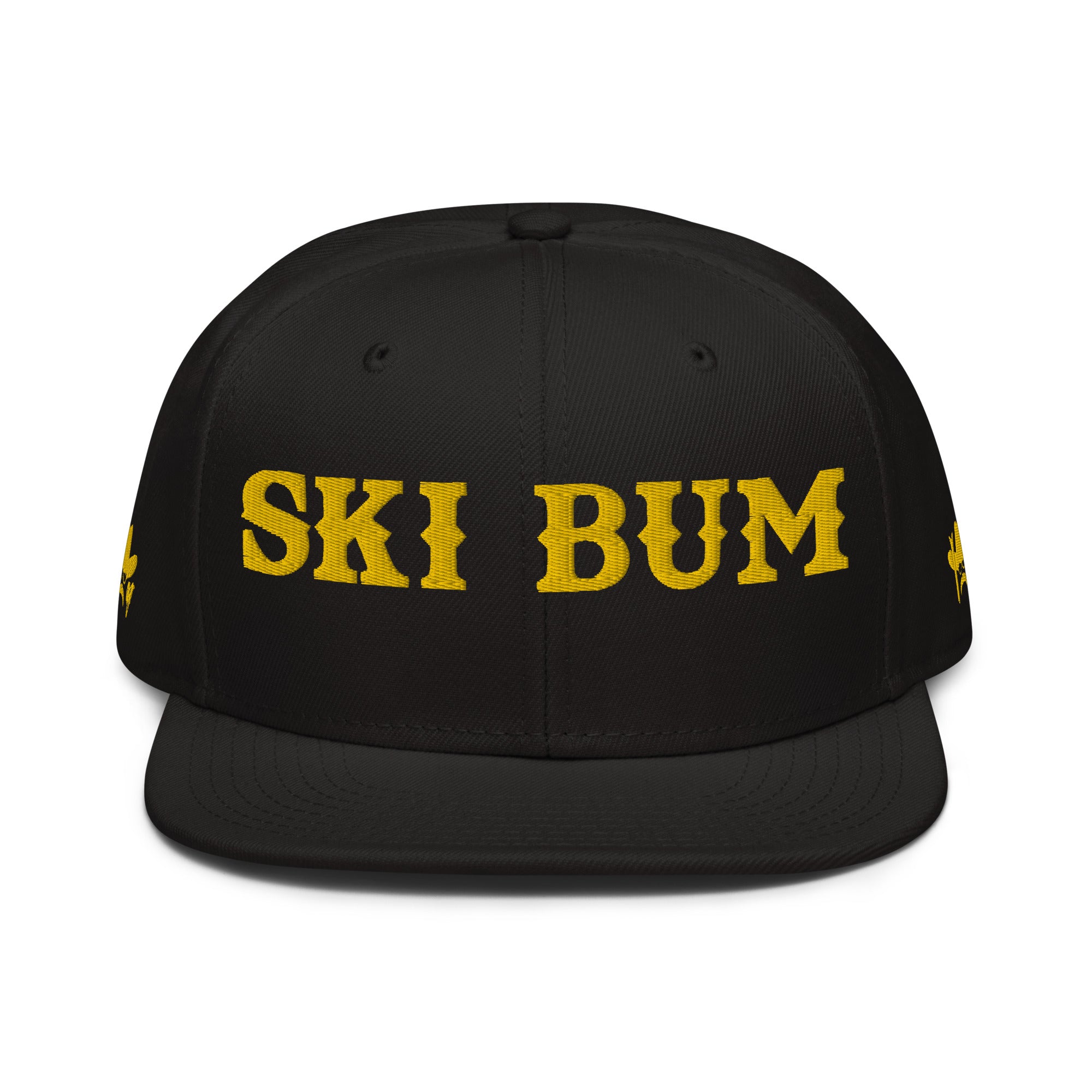 Casquette Snapback Otto Cap Ski Bum Gold brodé 3DPuffy sur 3 côtés