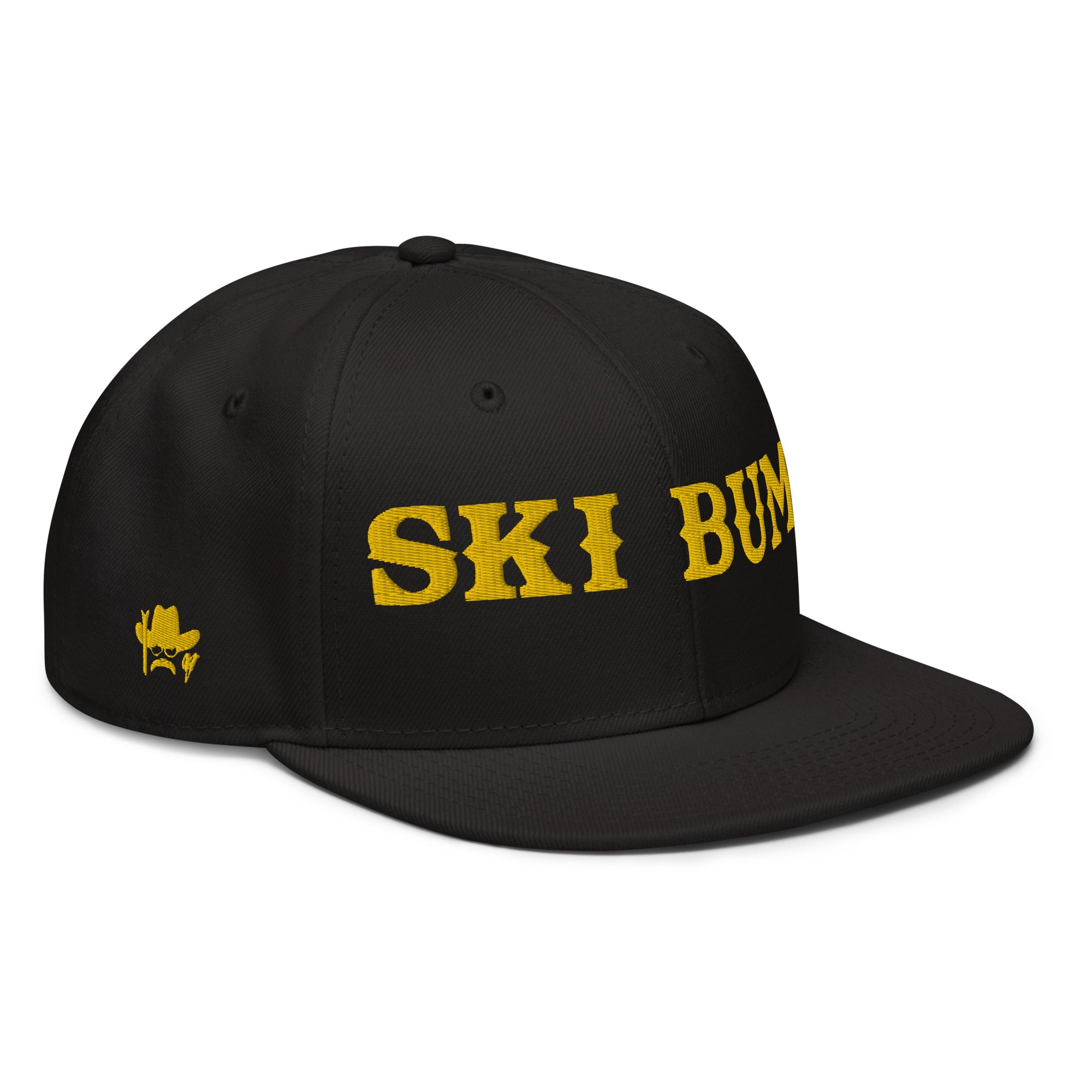 Casquette Snapback Otto Cap Ski Bum Gold brodé 3DPuffy sur 3 côtés