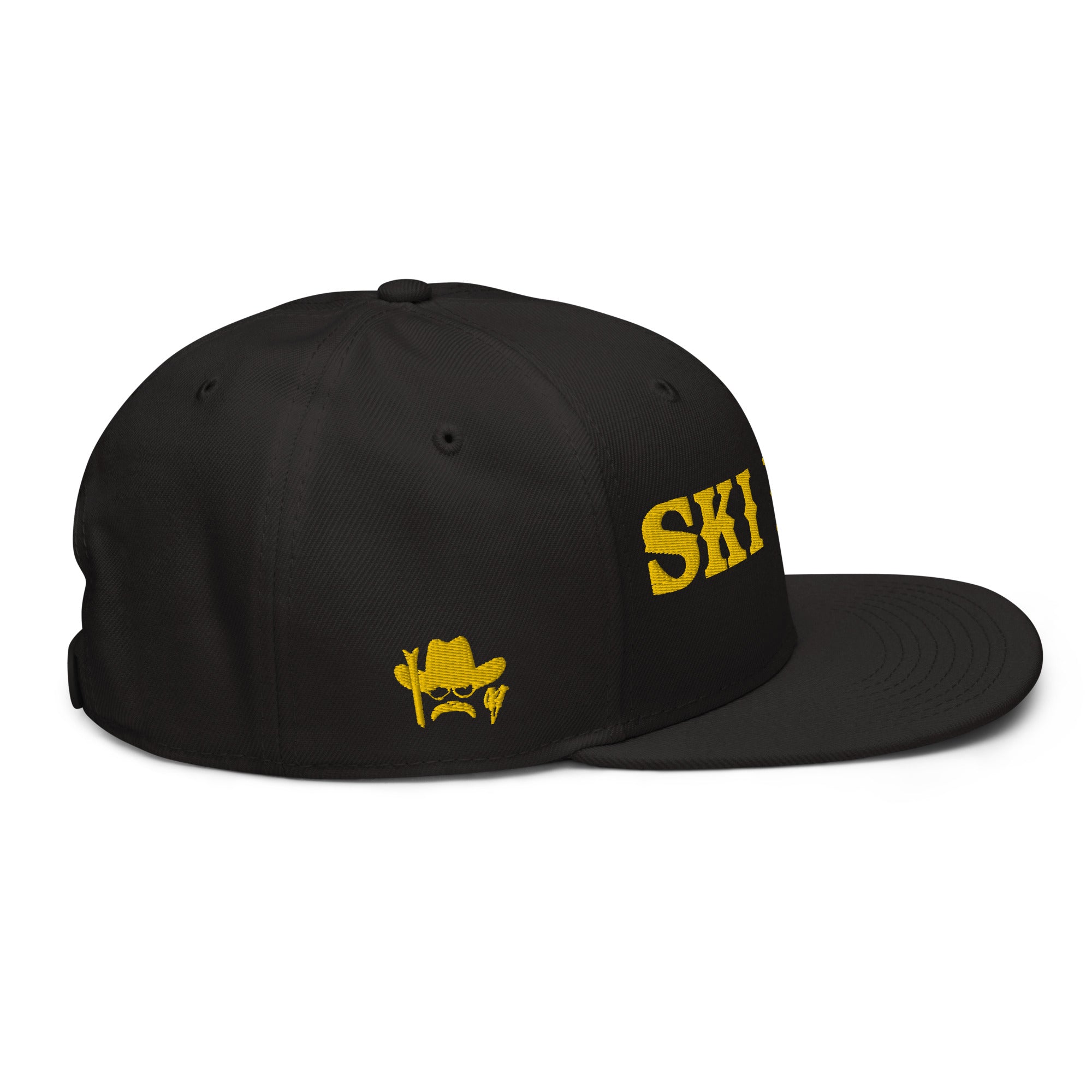 Casquette Snapback Otto Cap Ski Bum Gold brodé 3DPuffy sur 3 côtés