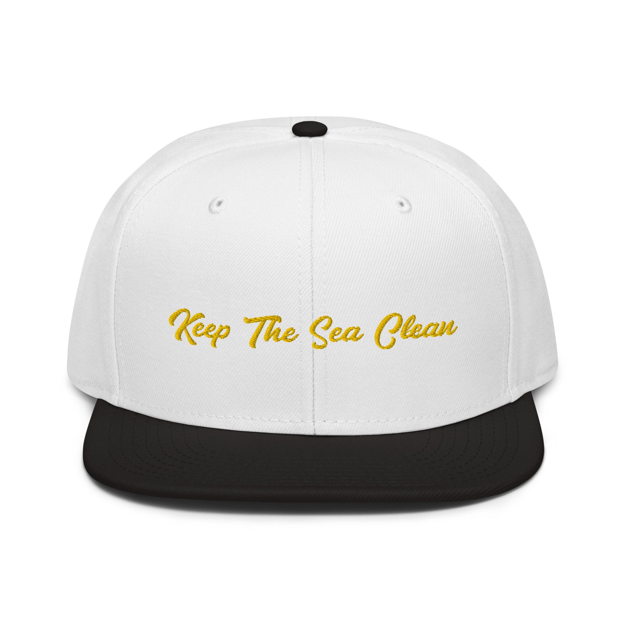 Two-Tone Snapback Otto Cap Keep The Sea Clean