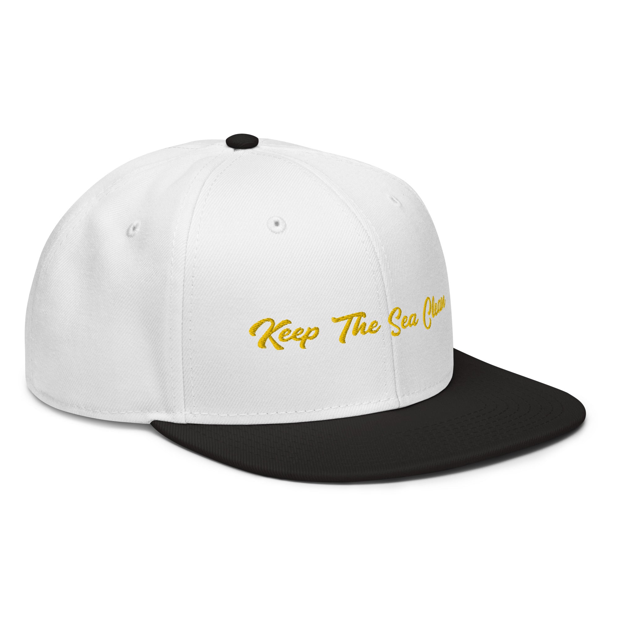 Two-Tone Snapback Otto Cap Keep The Sea Clean