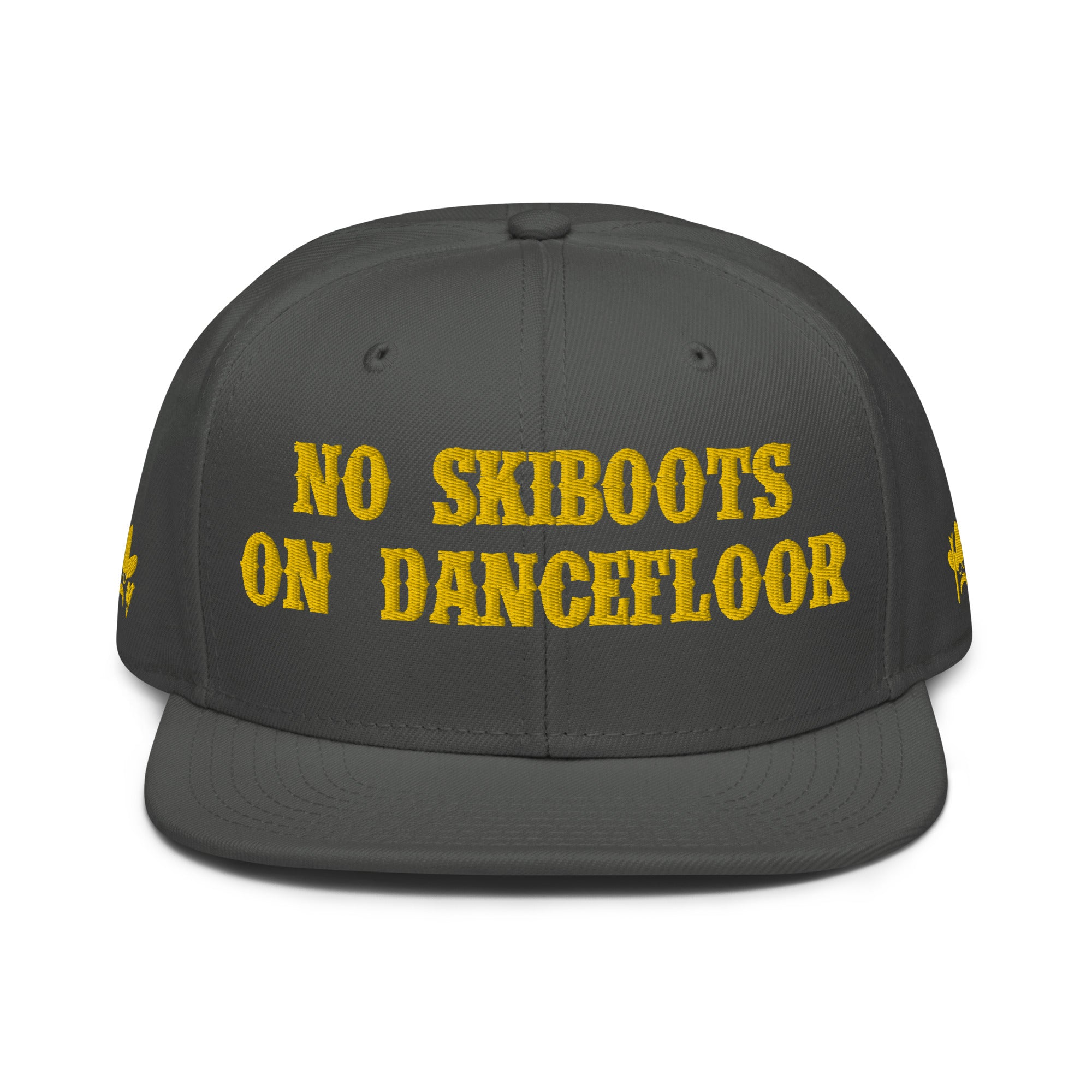 Casquette Snapback Otto Cap No Skiboots on Dancefloor Gold brodé sur 3 côtés