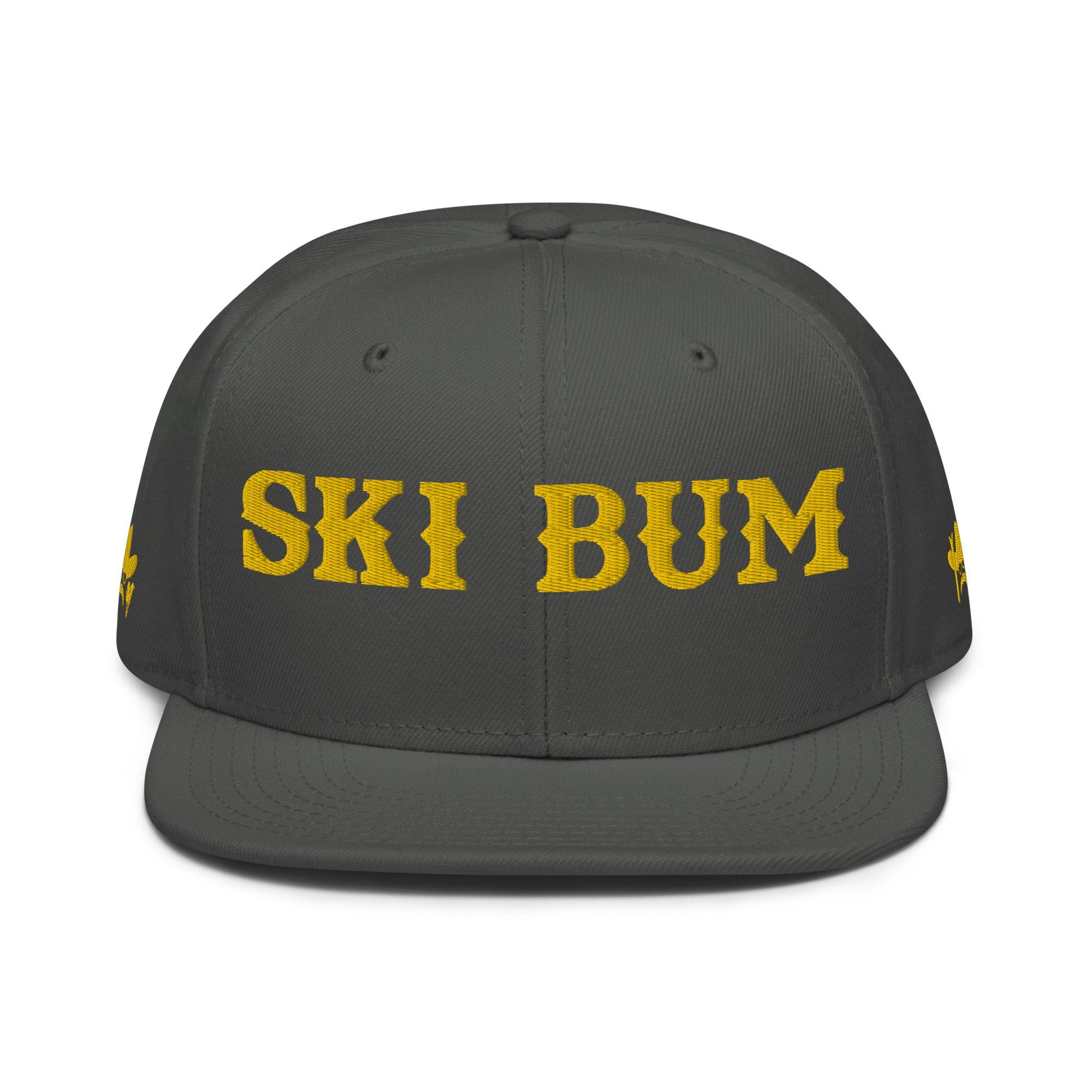 Casquette Snapback Otto Cap Ski Bum Gold brodé 3DPuffy sur 3 côtés