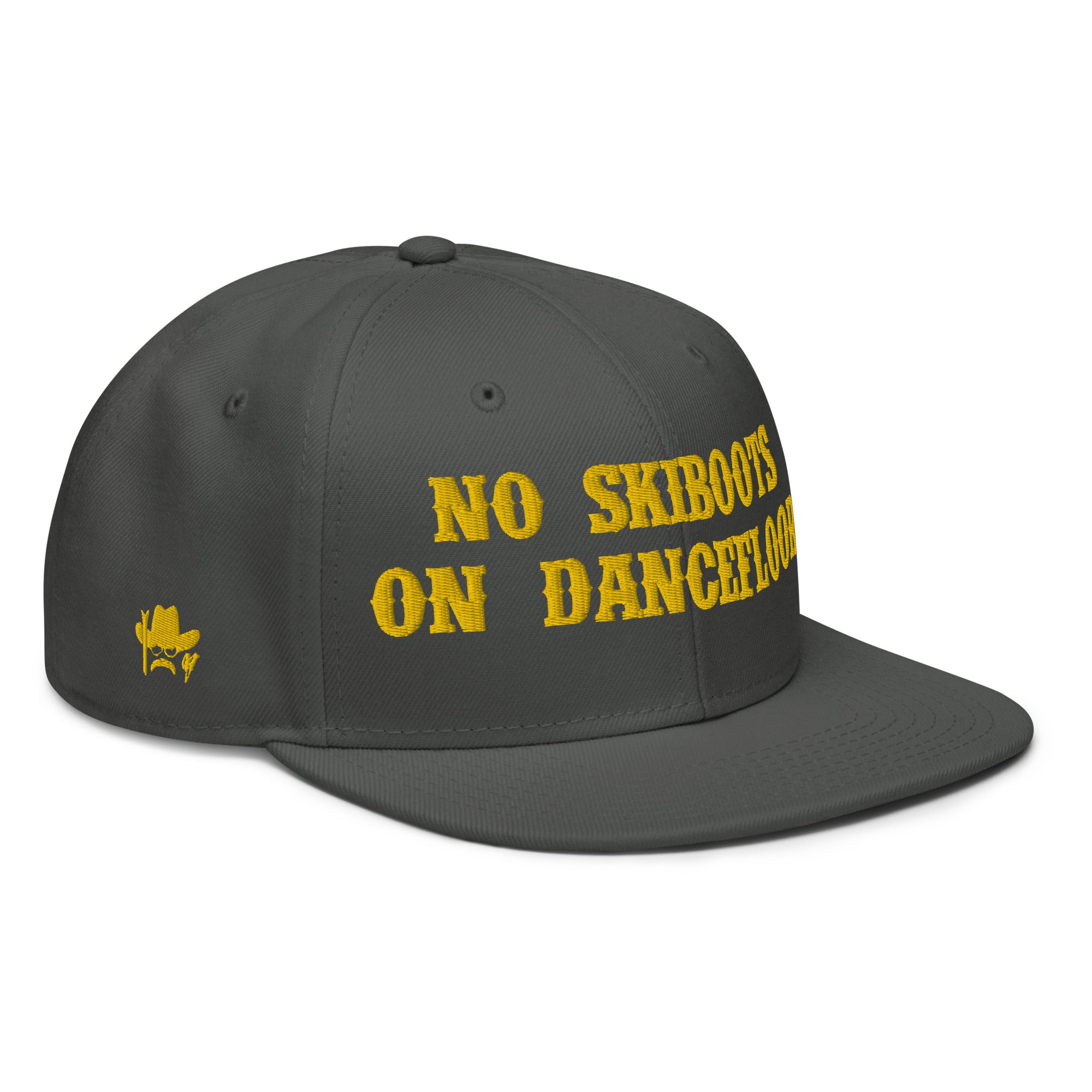 Casquette Snapback Otto Cap No Skiboots on Dancefloor Gold brodé sur 3 côtés