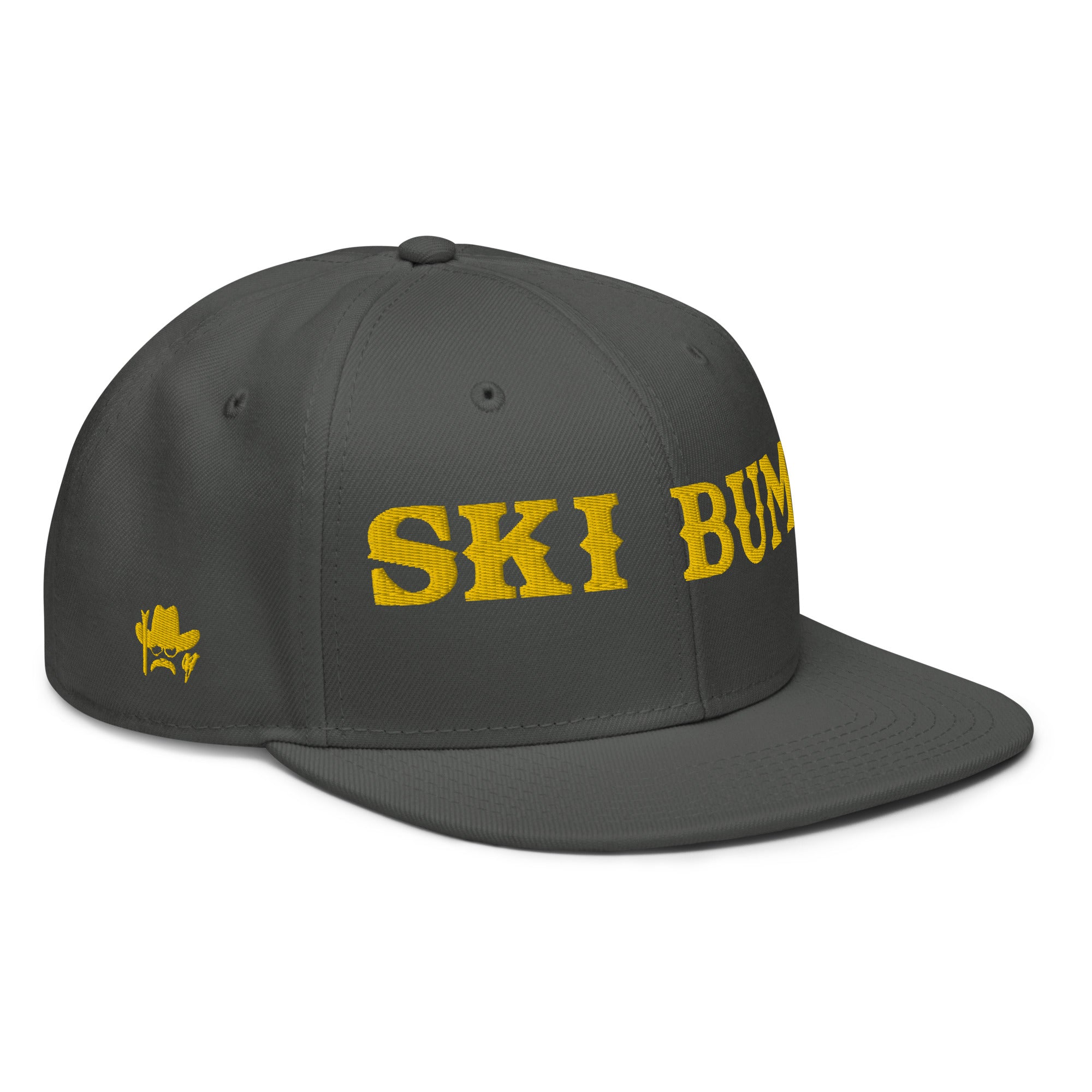 Casquette Snapback Otto Cap Ski Bum Gold brodé 3DPuffy sur 3 côtés