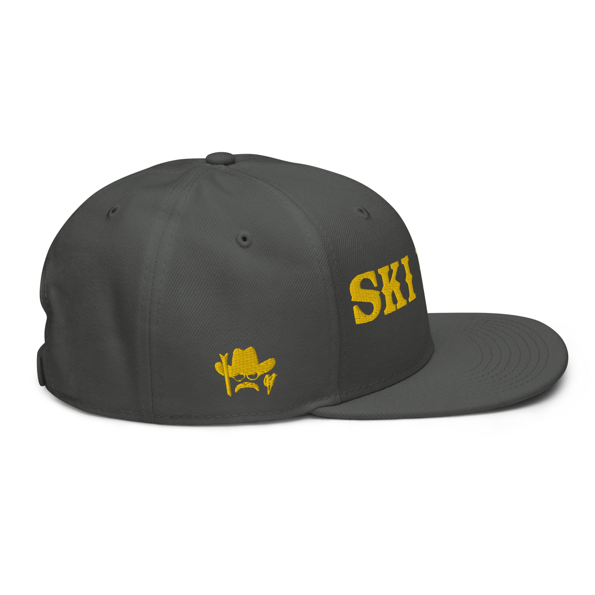 Casquette Snapback Otto Cap Ski Bum Gold brodé 3DPuffy sur 3 côtés