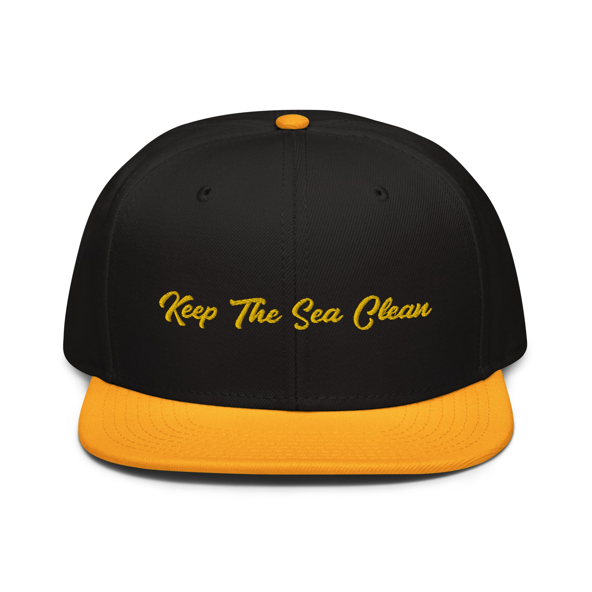 Two-Tone Snapback Otto Cap Keep The Sea Clean