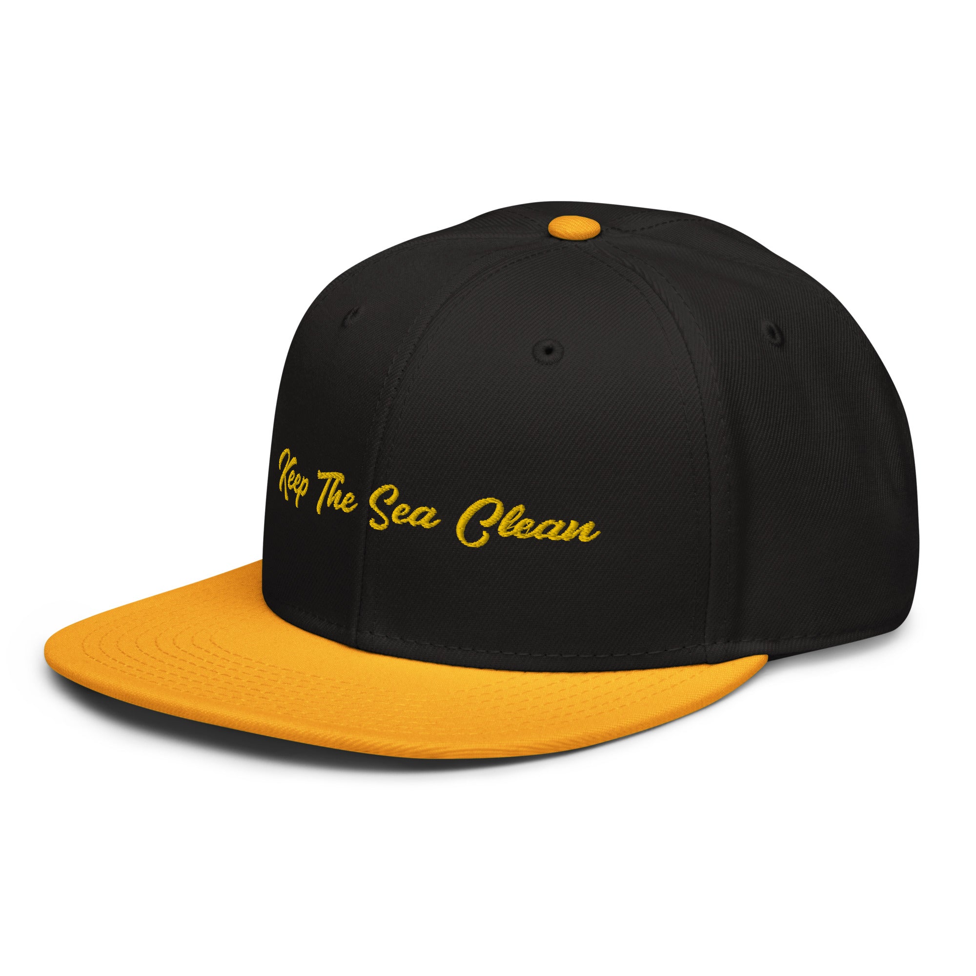 Two-Tone Snapback Otto Cap Keep The Sea Clean