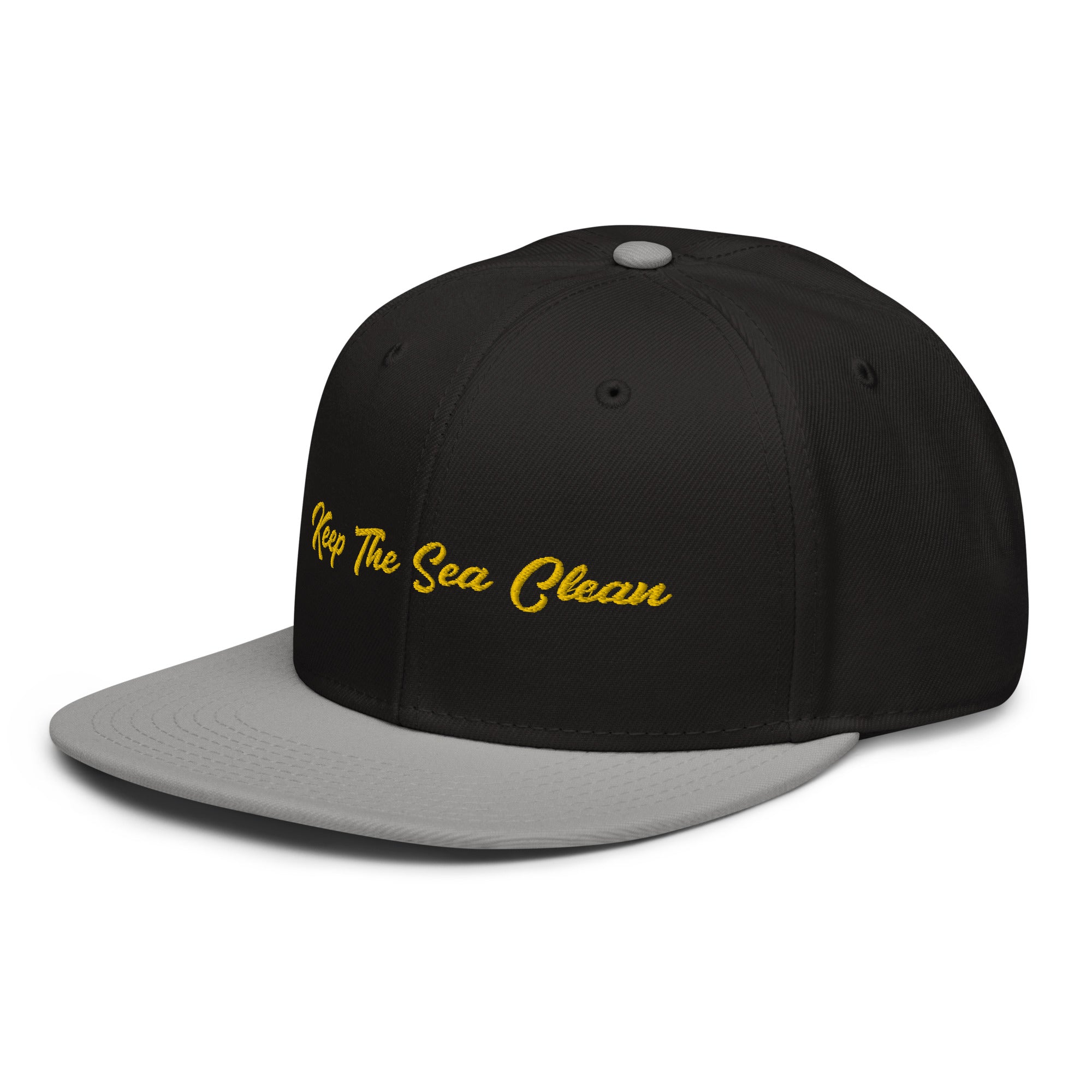 Two-Tone Snapback Otto Cap Keep The Sea Clean