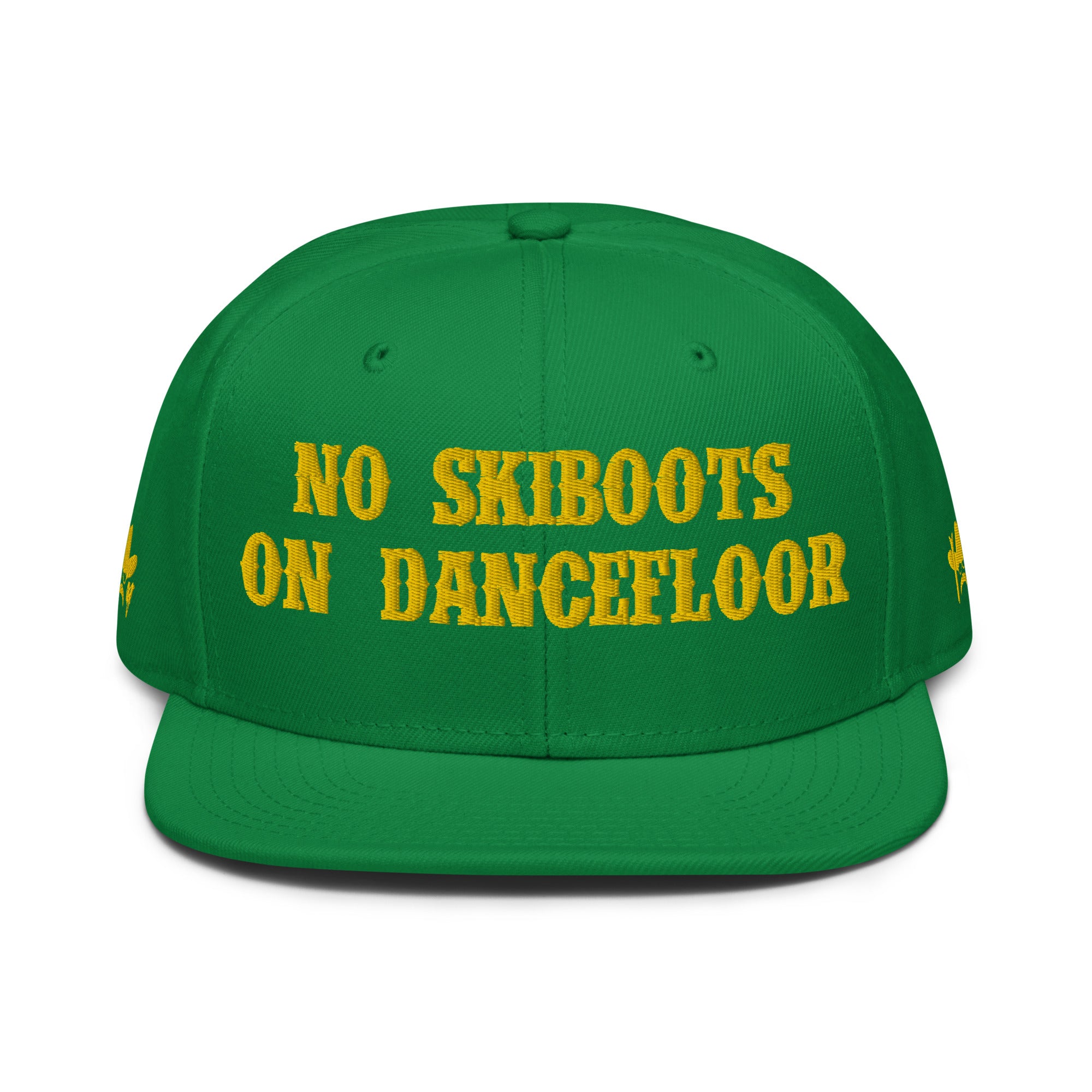 Casquette Snapback Otto Cap No Skiboots on Dancefloor Gold brodé sur 3 côtés