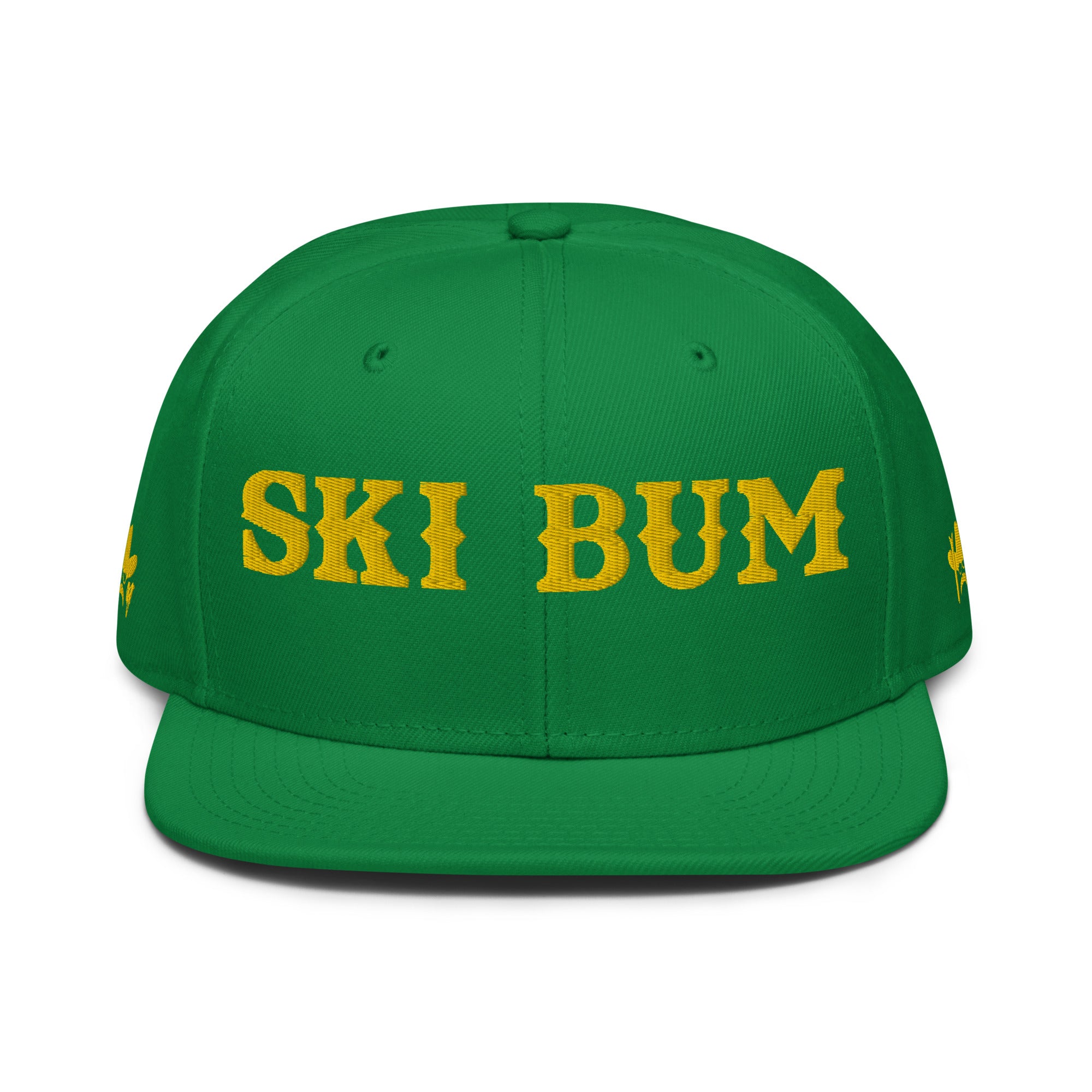 Casquette Snapback Otto Cap Ski Bum Gold brodé 3DPuffy sur 3 côtés
