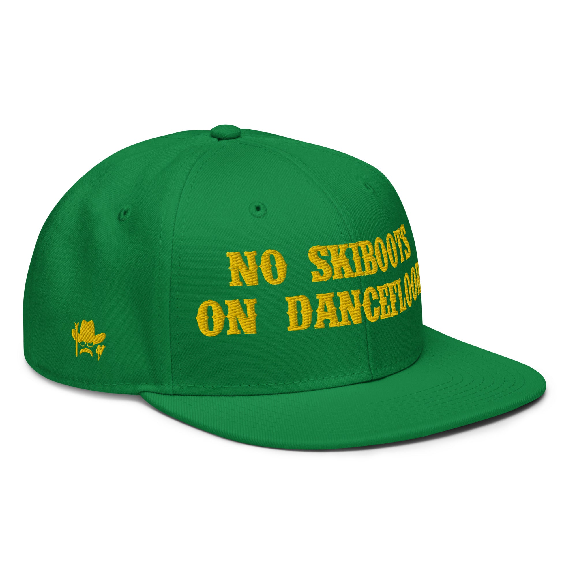 Casquette Snapback Otto Cap No Skiboots on Dancefloor Gold brodé sur 3 côtés