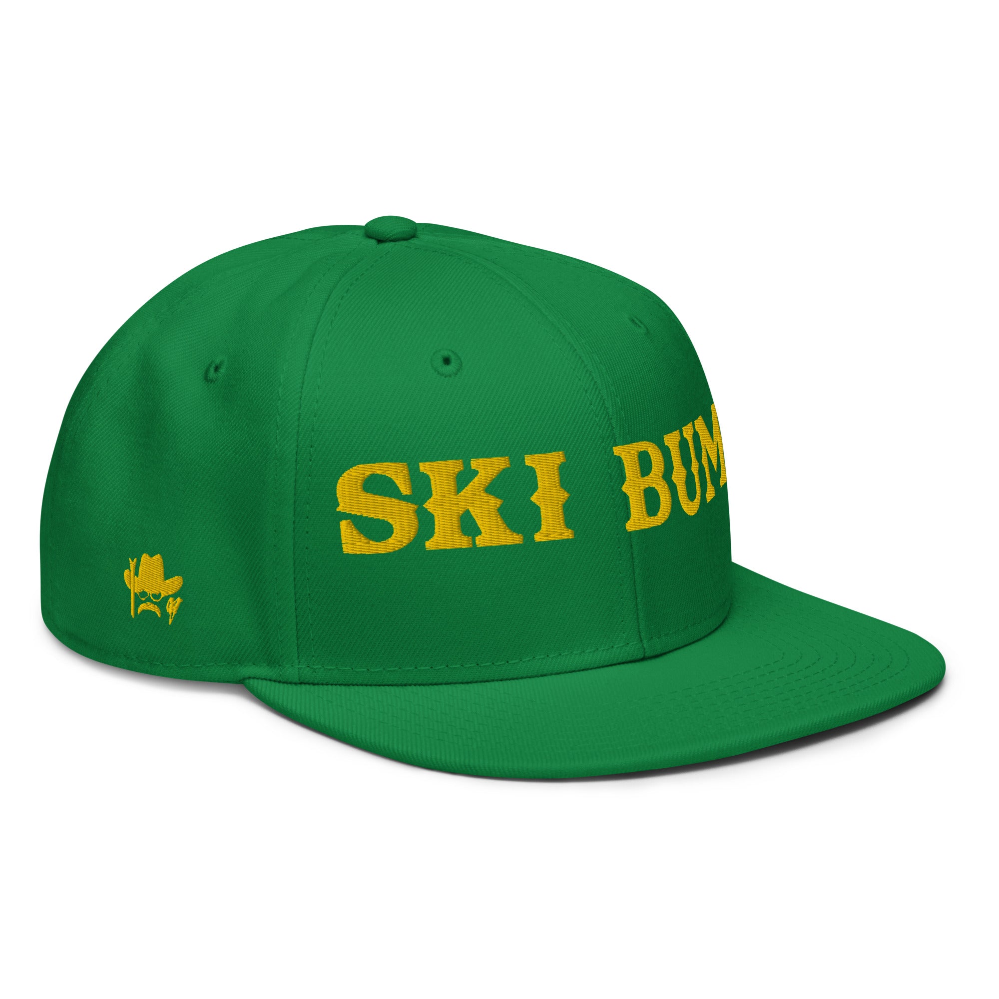 Casquette Snapback Otto Cap Ski Bum Gold brodé 3DPuffy sur 3 côtés