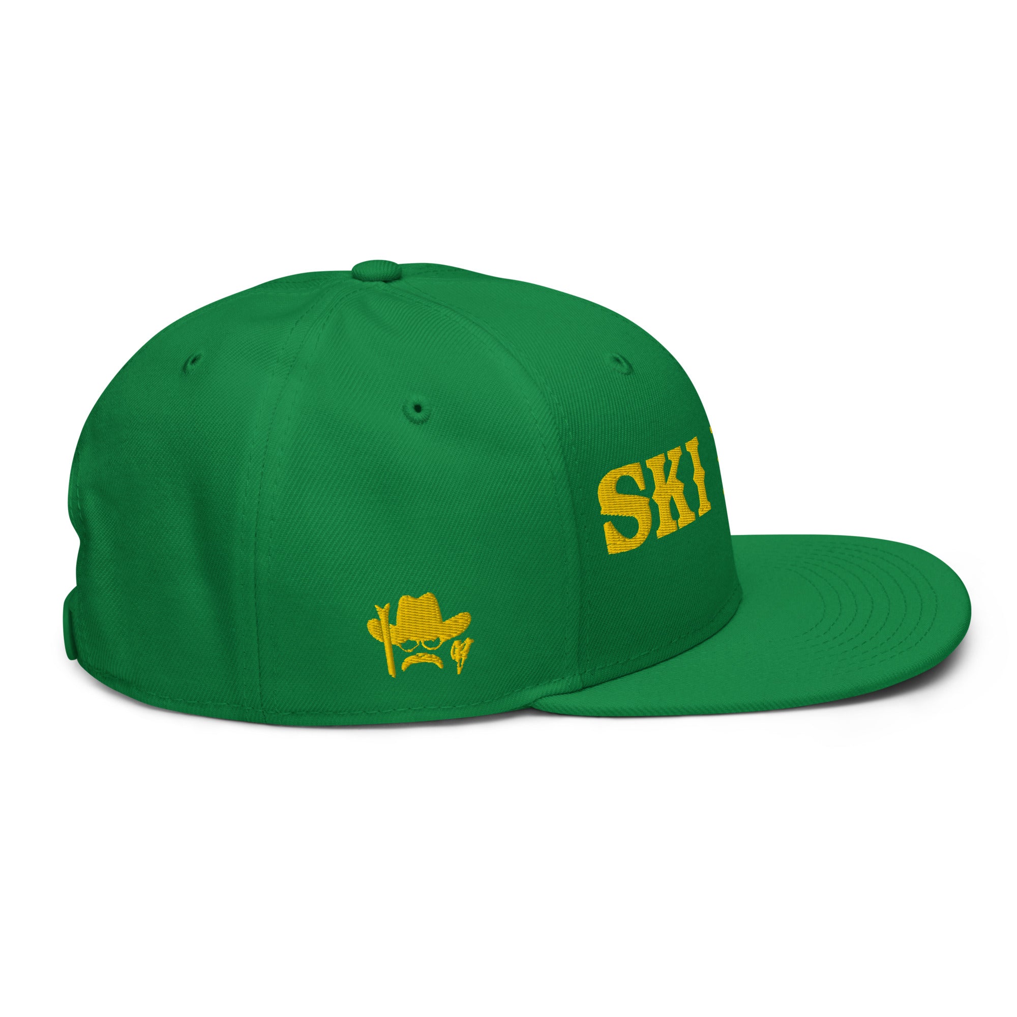 Casquette Snapback Otto Cap Ski Bum Gold brodé 3DPuffy sur 3 côtés