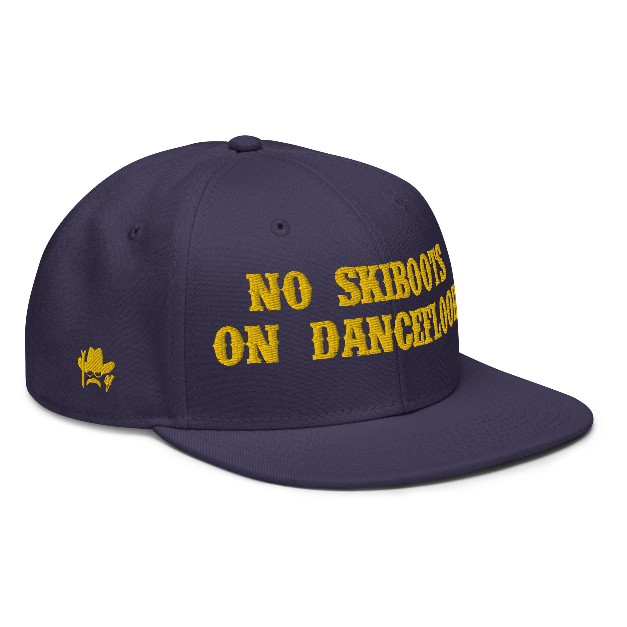 Casquette Snapback Otto Cap No Skiboots on Dancefloor Gold brodé sur 3 côtés