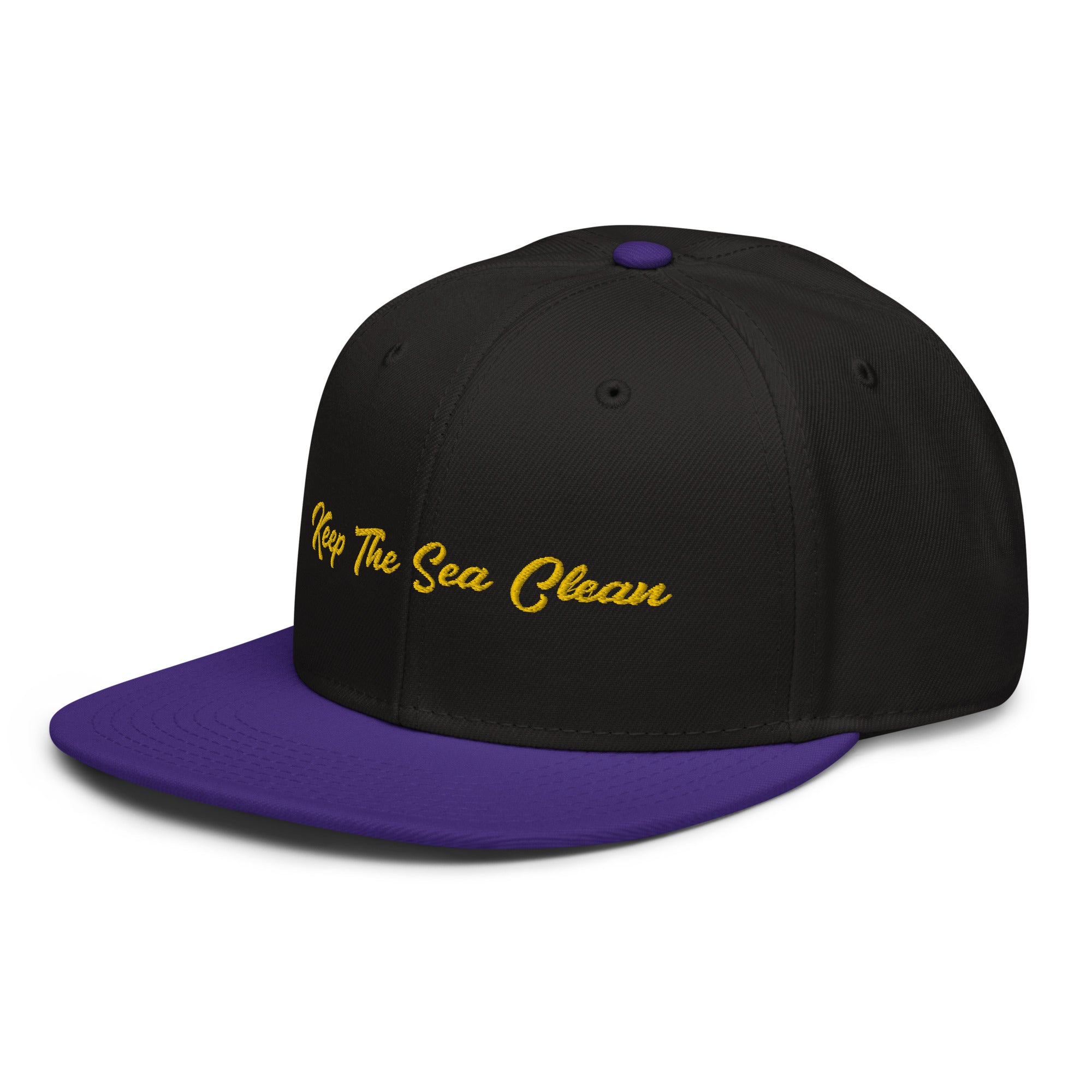 Two-Tone Snapback Otto Cap Keep The Sea Clean