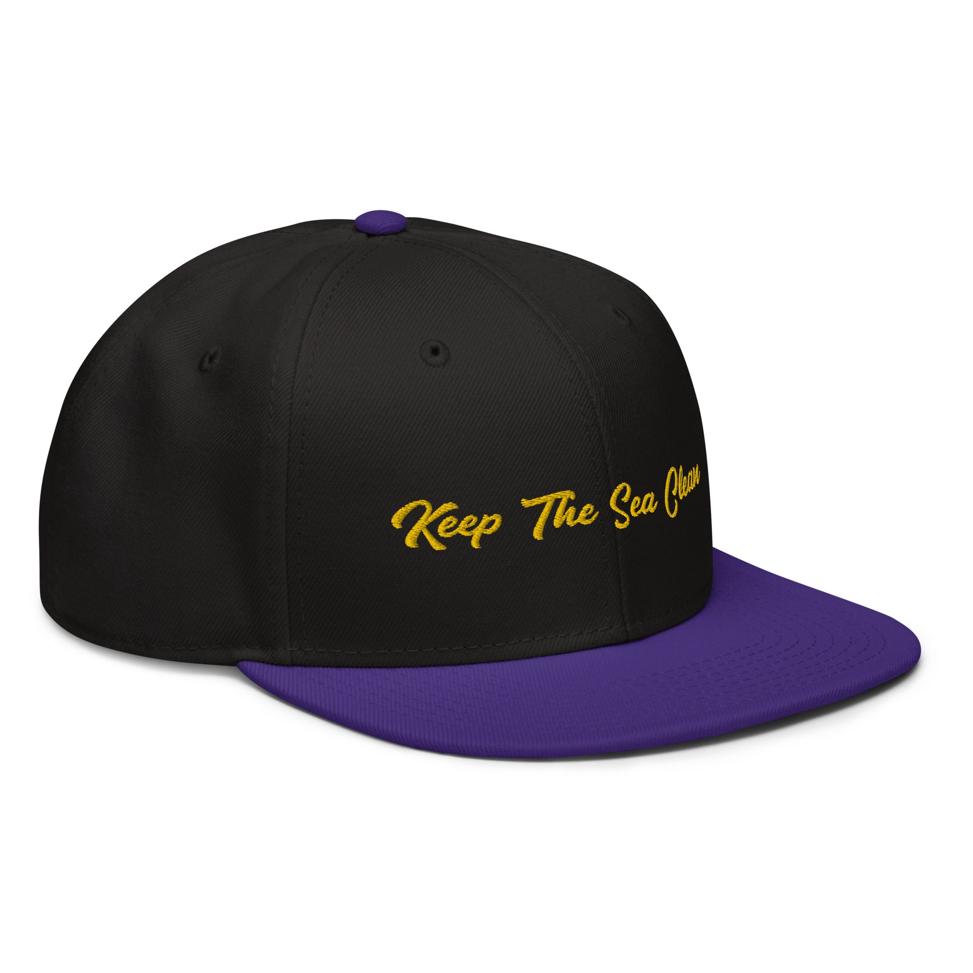 Two-Tone Snapback Otto Cap Keep The Sea Clean
