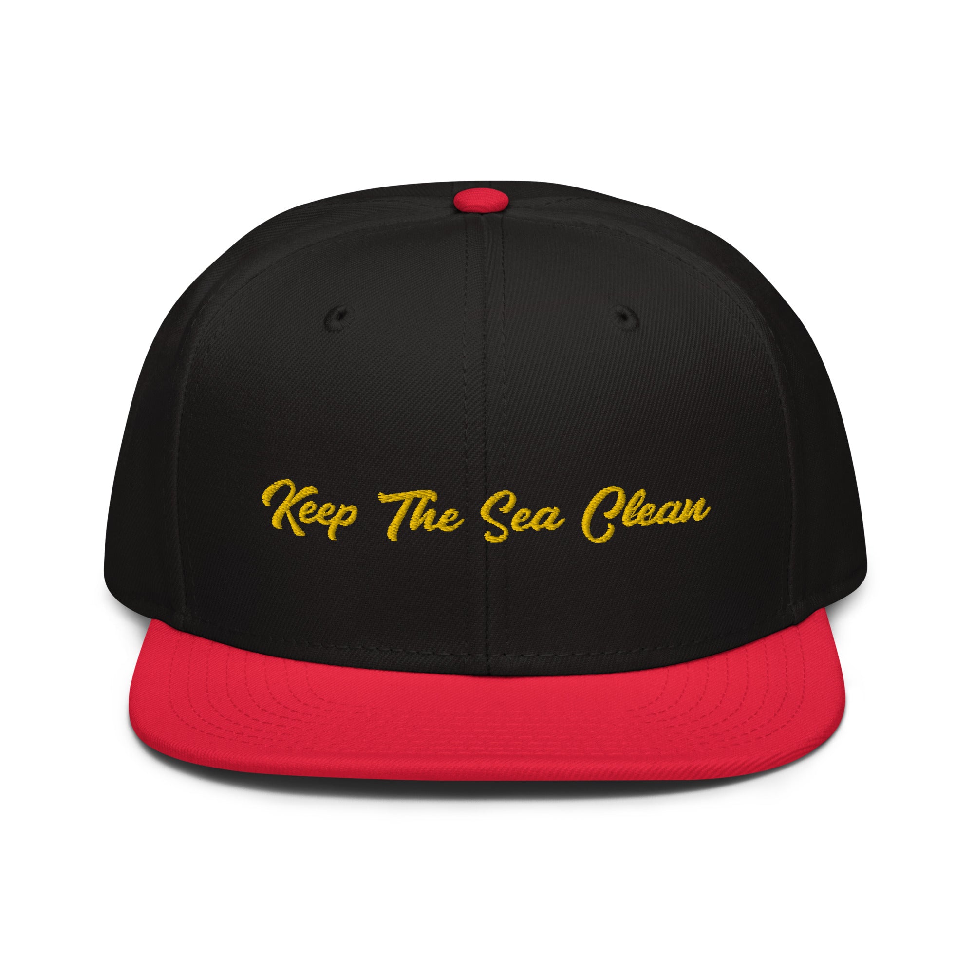 Two-Tone Snapback Otto Cap Keep The Sea Clean