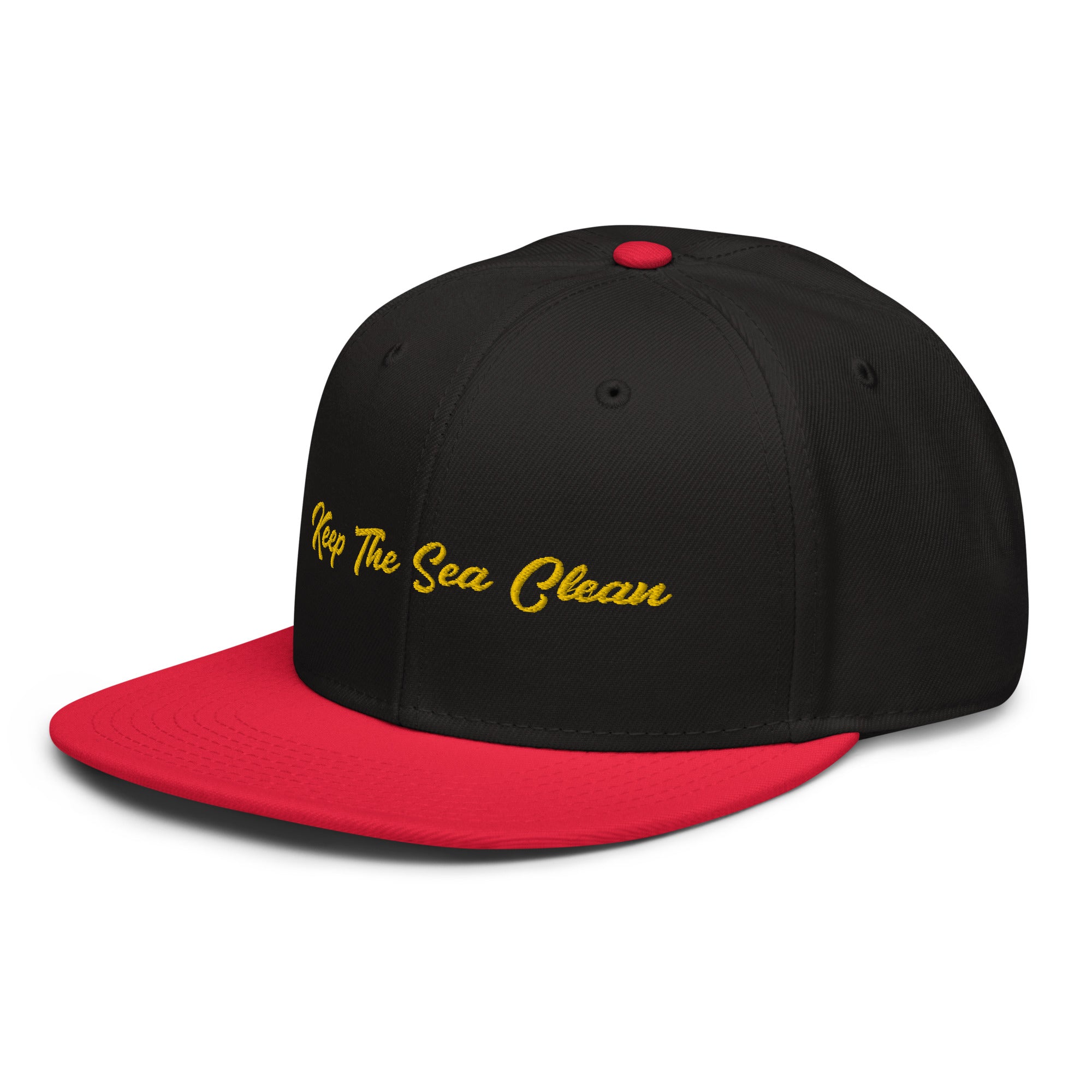 Two-Tone Snapback Otto Cap Keep The Sea Clean