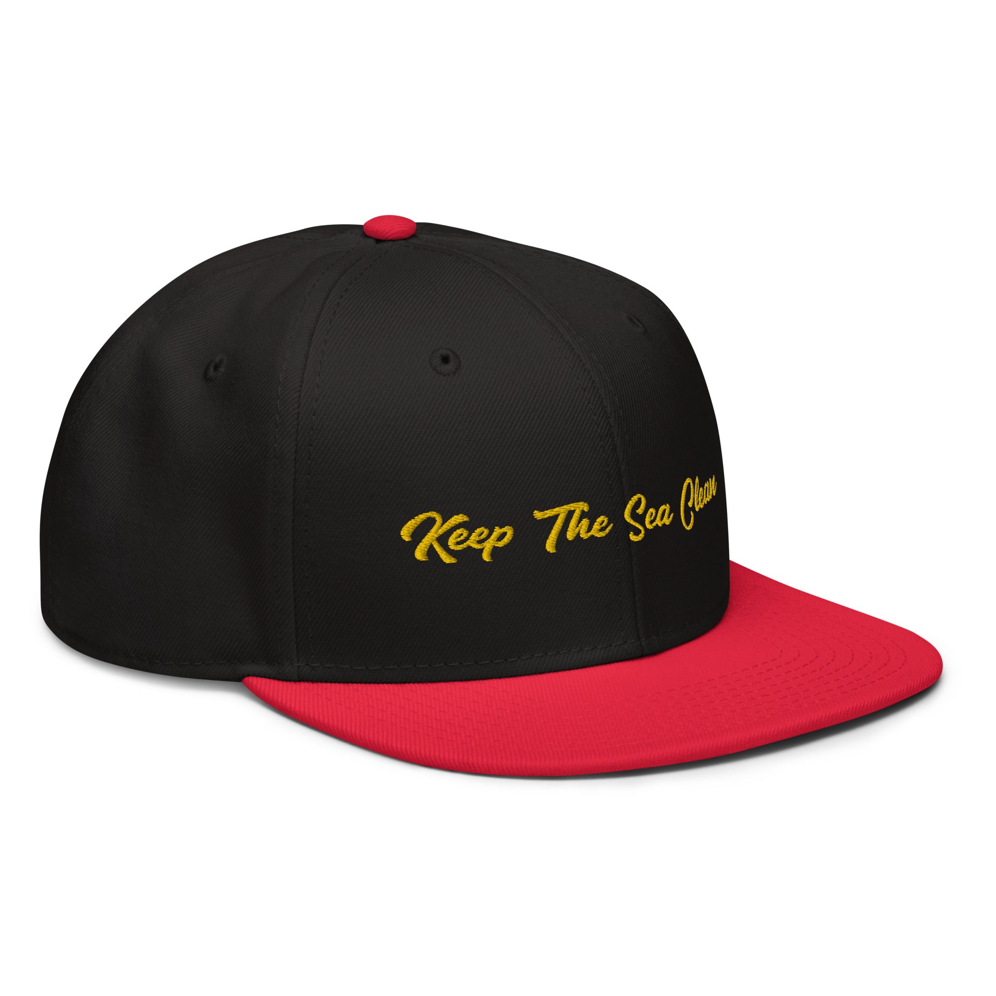 Two-Tone Snapback Otto Cap Keep The Sea Clean