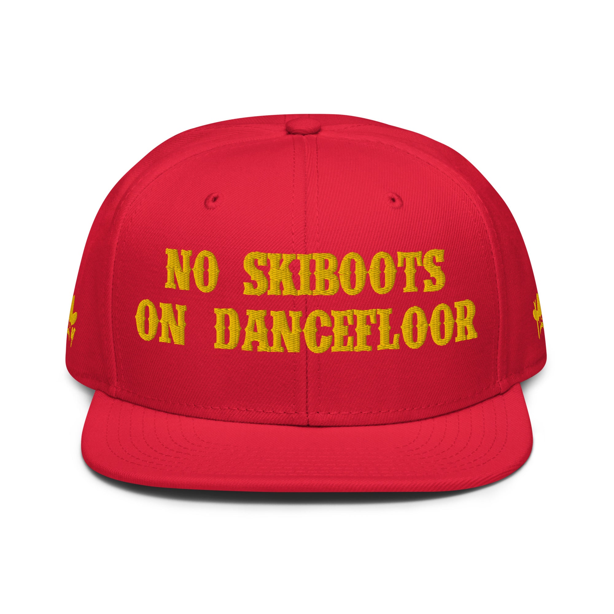 Casquette Snapback Otto Cap No Skiboots on Dancefloor Gold brodé sur 3 côtés