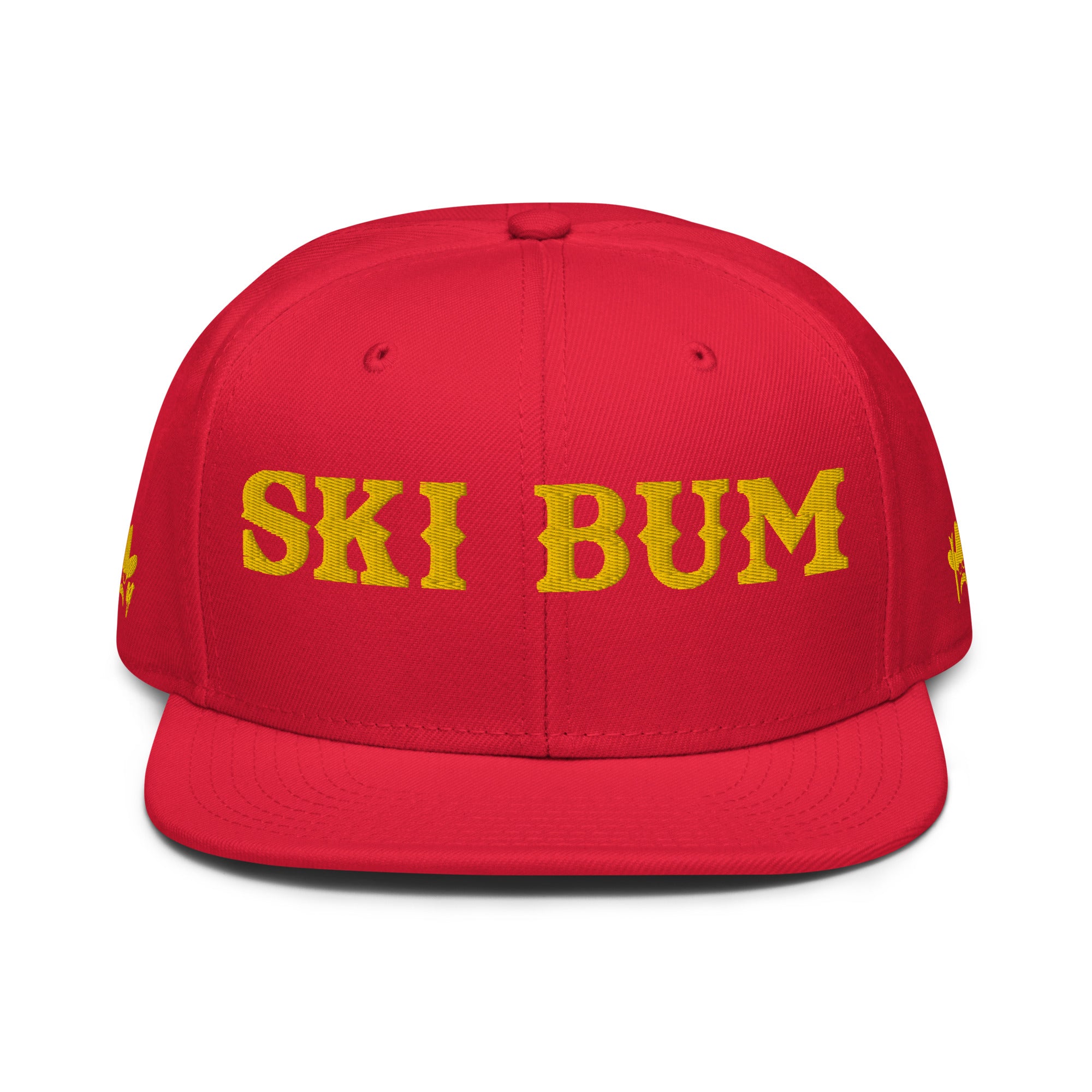 Casquette Snapback Otto Cap Ski Bum Gold brodé 3DPuffy sur 3 côtés