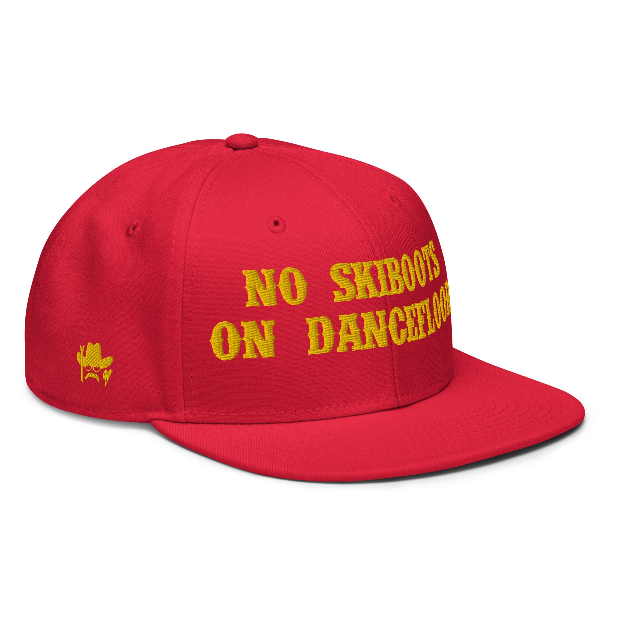 Casquette Snapback Otto Cap No Skiboots on Dancefloor Gold brodé sur 3 côtés