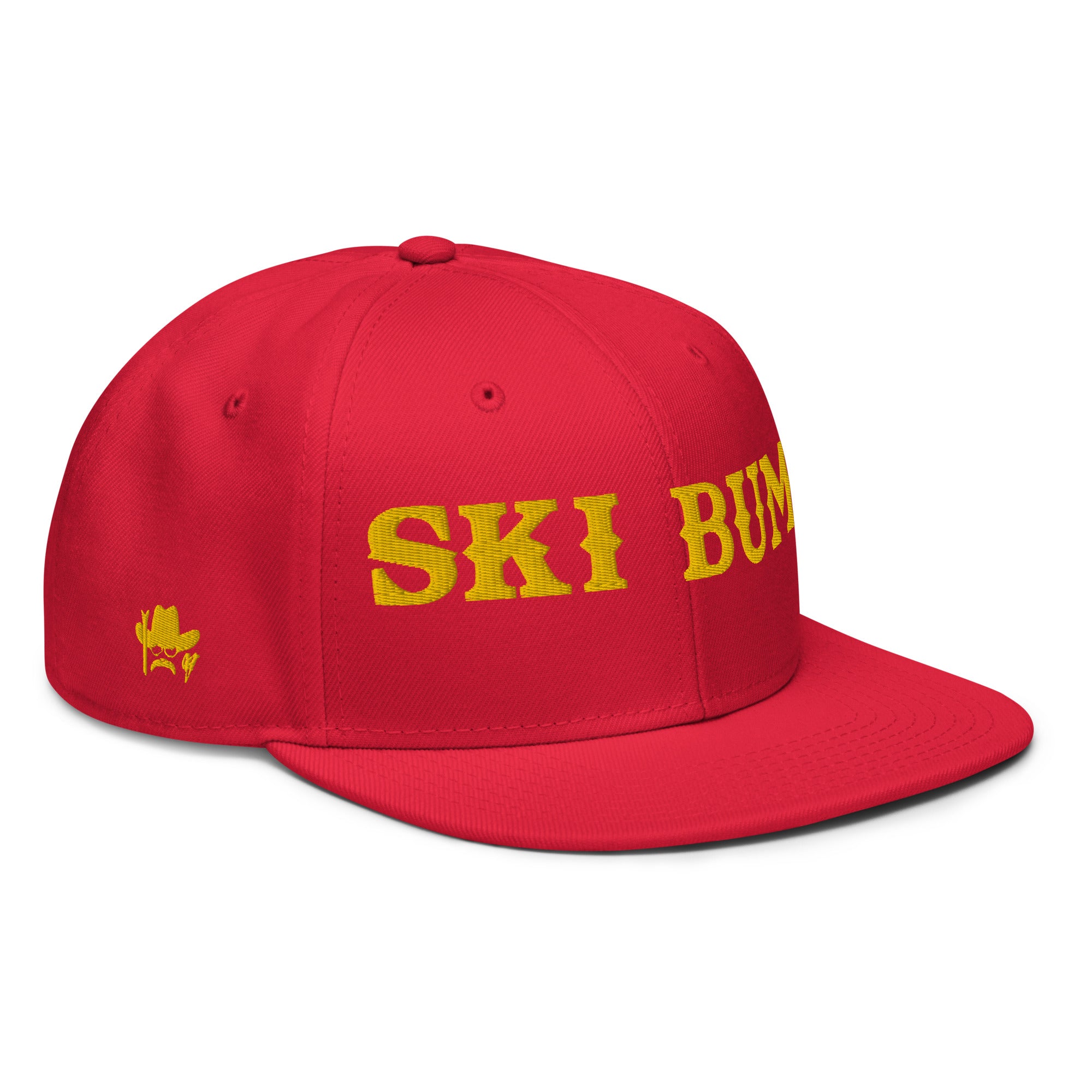 Casquette Snapback Otto Cap Ski Bum Gold brodé 3DPuffy sur 3 côtés