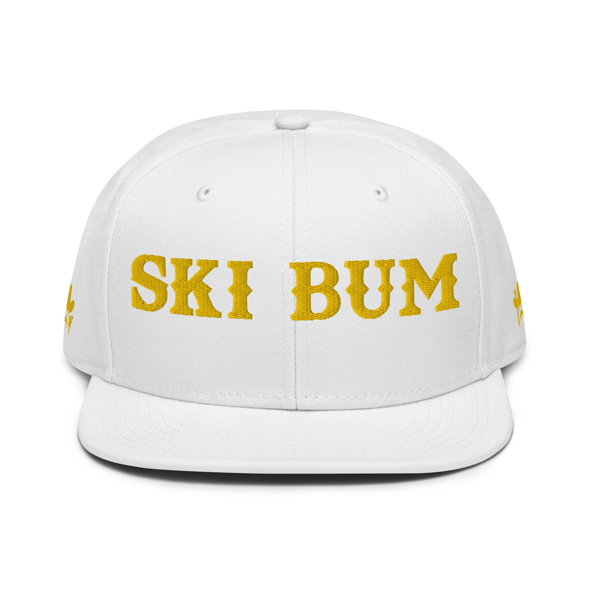 Casquette Snapback Otto Cap Ski Bum Gold brodé 3DPuffy sur 3 côtés