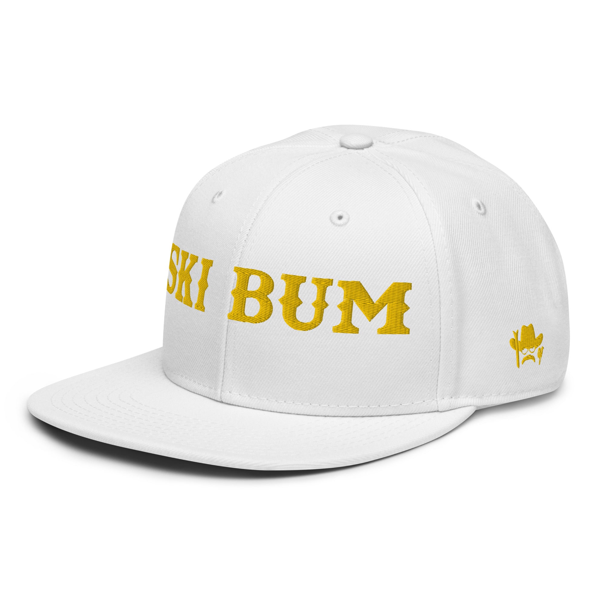 Casquette Snapback Otto Cap Ski Bum Gold brodé 3DPuffy sur 3 côtés