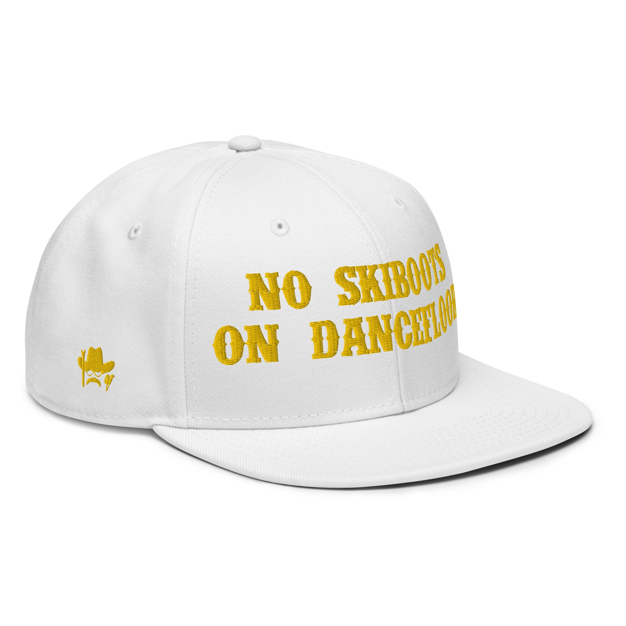 Casquette Snapback Otto Cap No Skiboots on Dancefloor Gold brodé sur 3 côtés