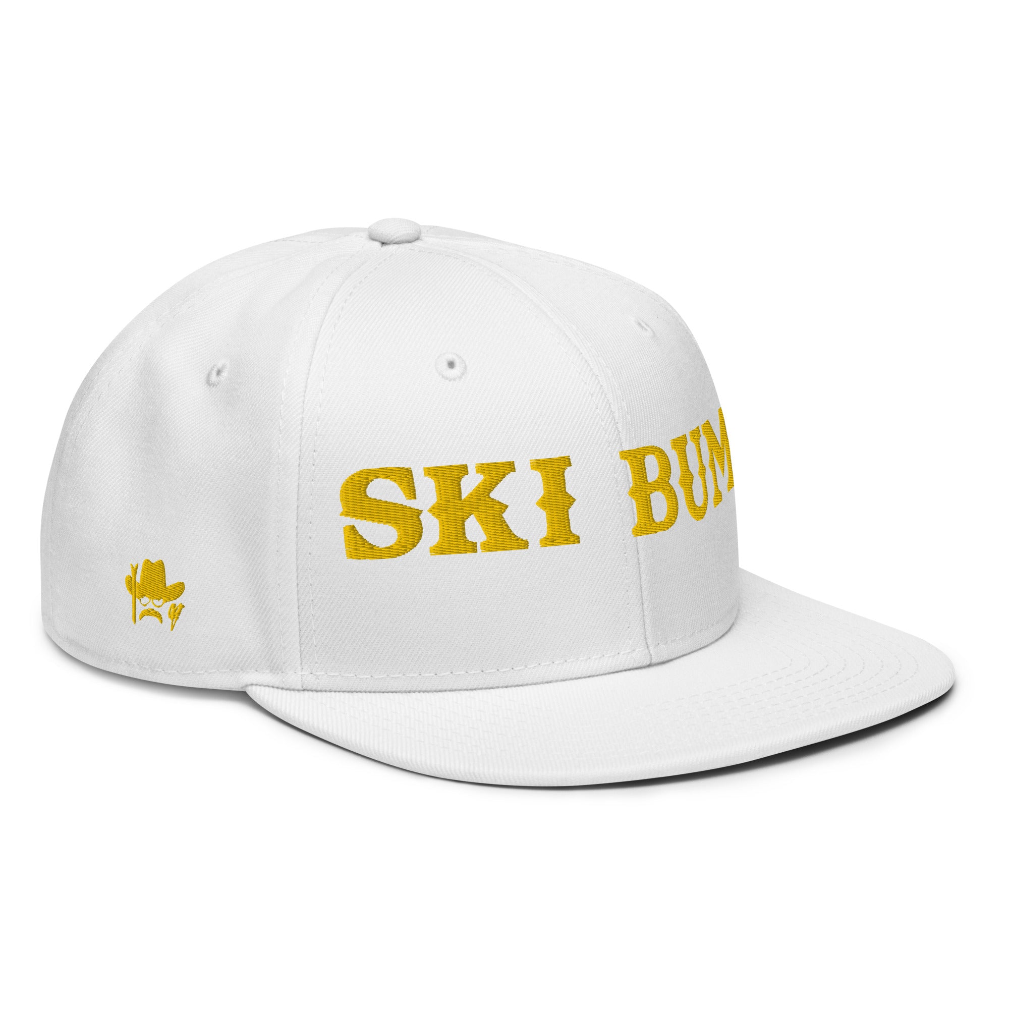Casquette Snapback Otto Cap Ski Bum Gold brodé 3DPuffy sur 3 côtés