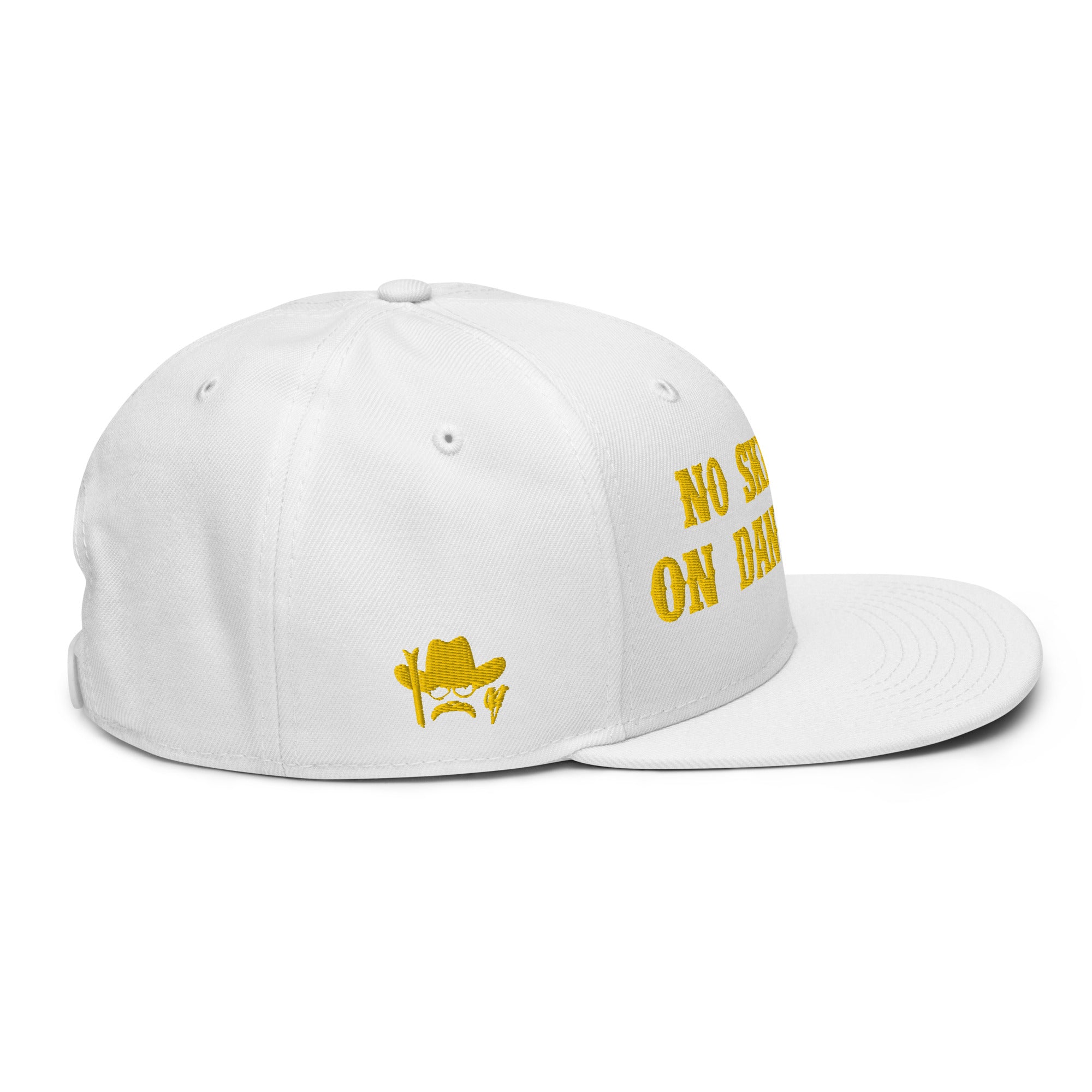 Casquette Snapback Otto Cap No Skiboots on Dancefloor Gold brodé sur 3 côtés