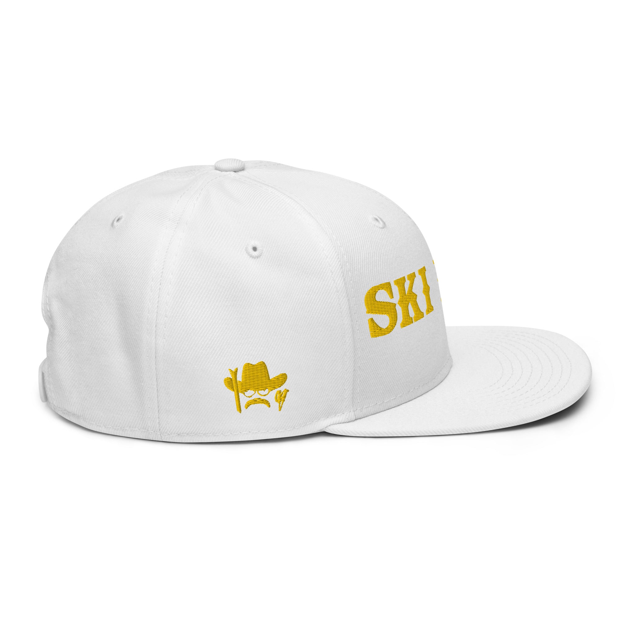 Casquette Snapback Otto Cap Ski Bum Gold brodé 3DPuffy sur 3 côtés
